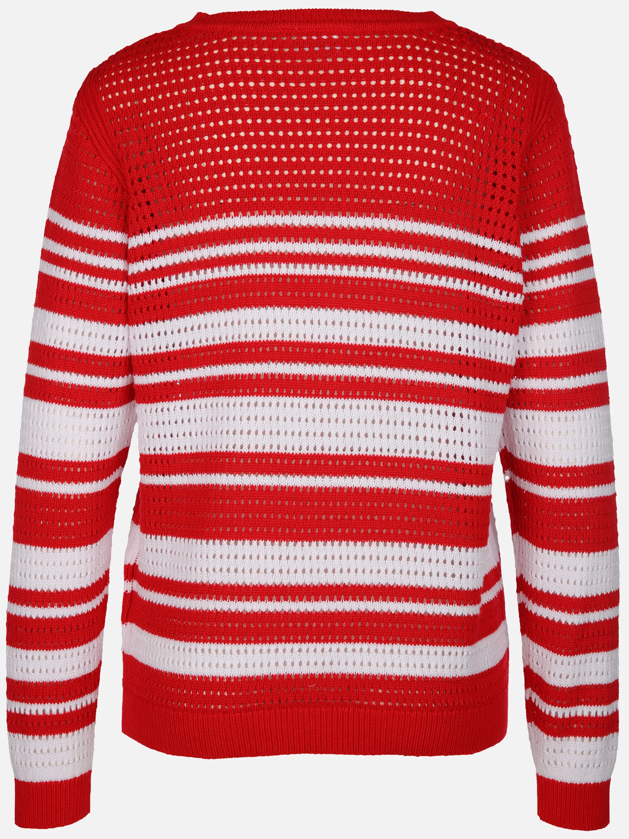 Lisa Tossa Da-Lochstrick-Pullover Rot 905185 RED/WHITE 2