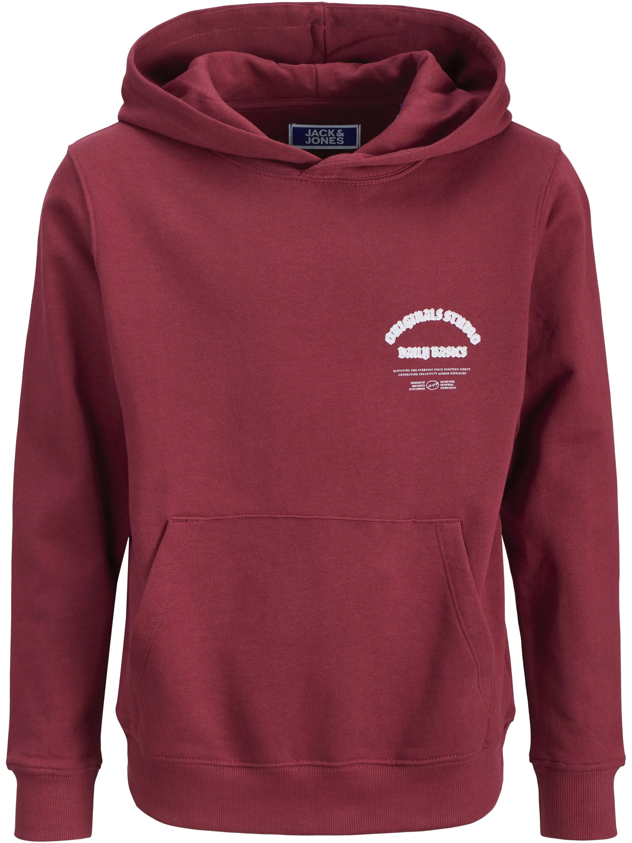 Jack&Jones Junior 12284109 JORMEADOWS SWEAT HOOD Rot 917334 177231 1