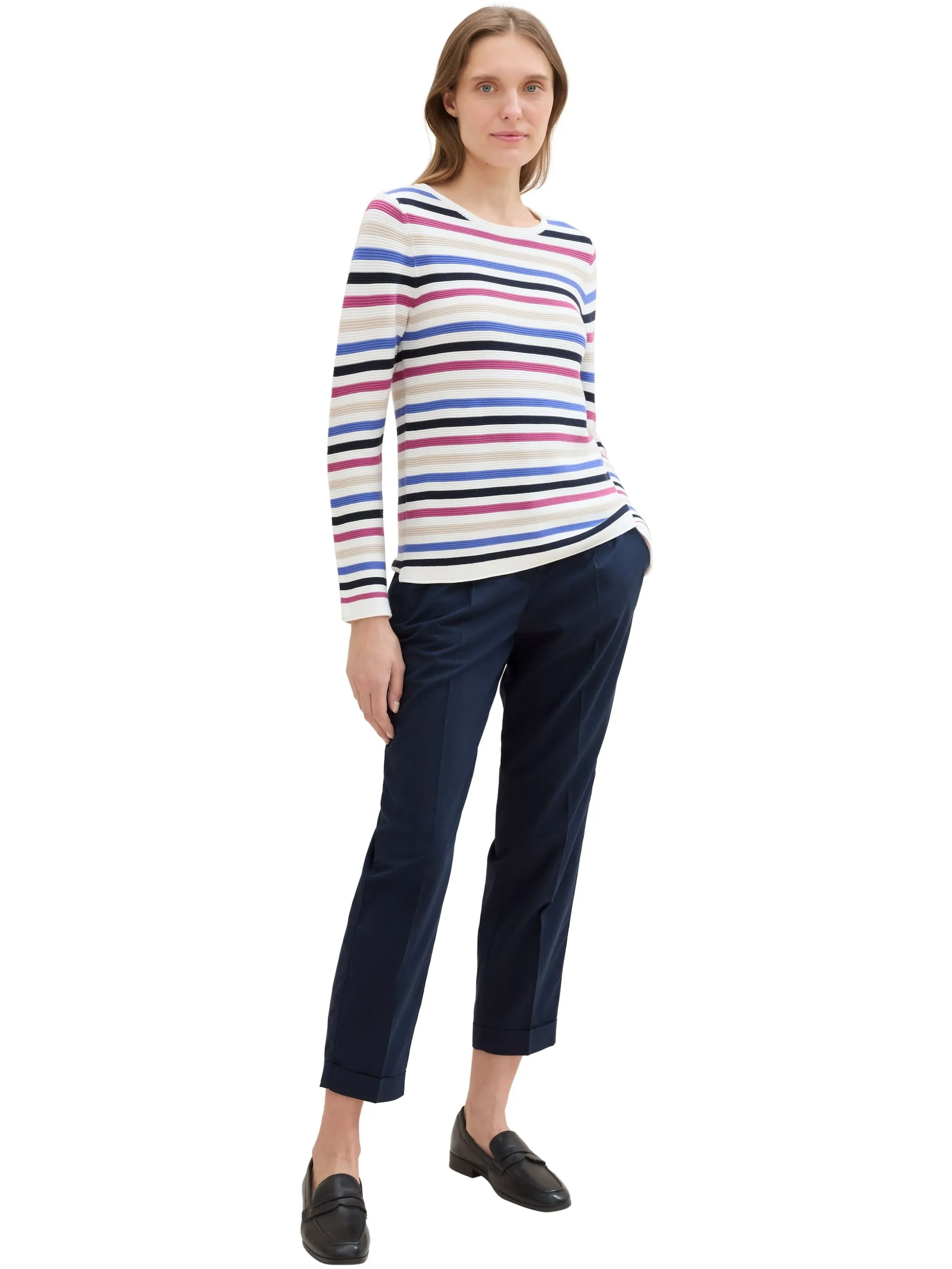 Tom Tailor 1016350 NOS sweater new ottoma Bunt 827729 36208 5
