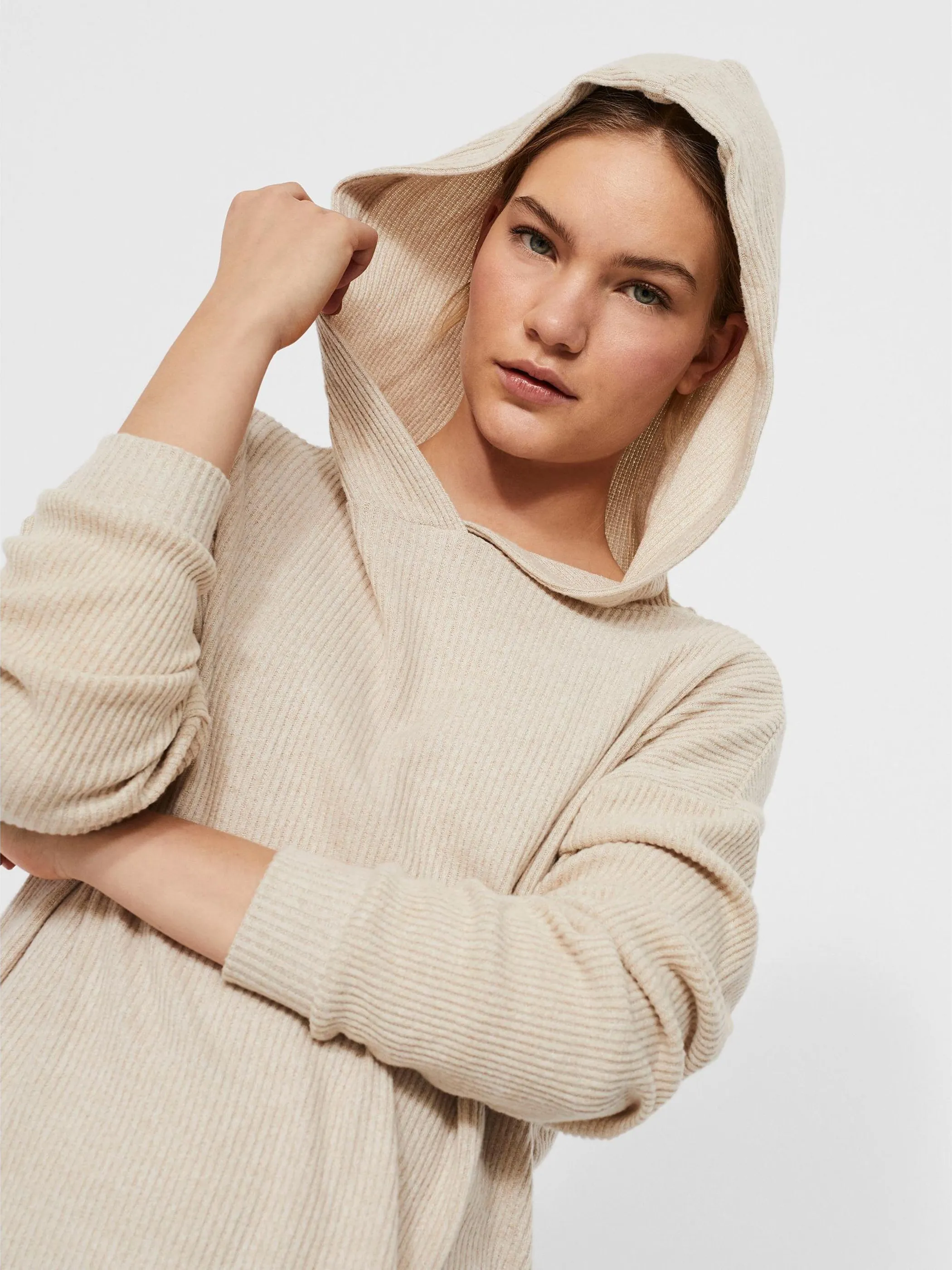 Vero Moda 10252245 VMTIA RIB L/S OVERSIZ Braun 853160 175626001 3