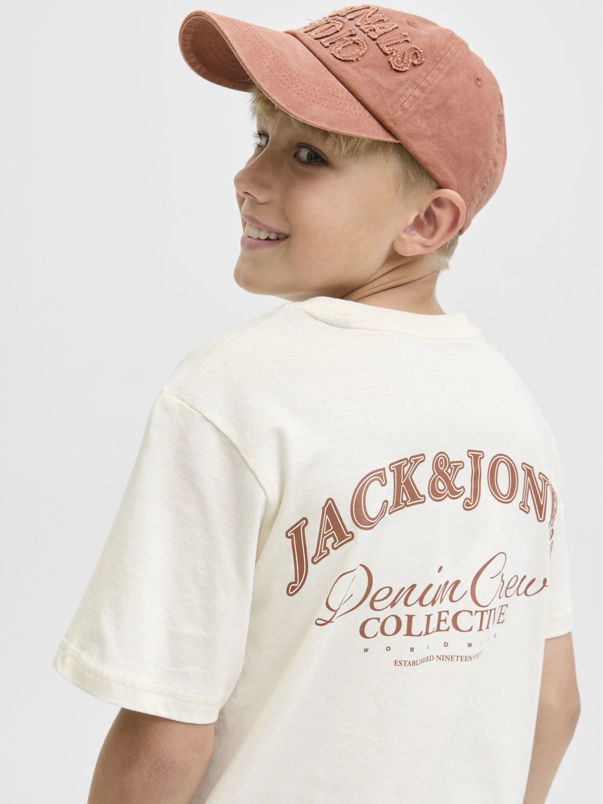 Jack&Jones Junior 12269310 JJEBRANDES BACKP RELAXED TEE SS SN Weiß 920131 177620