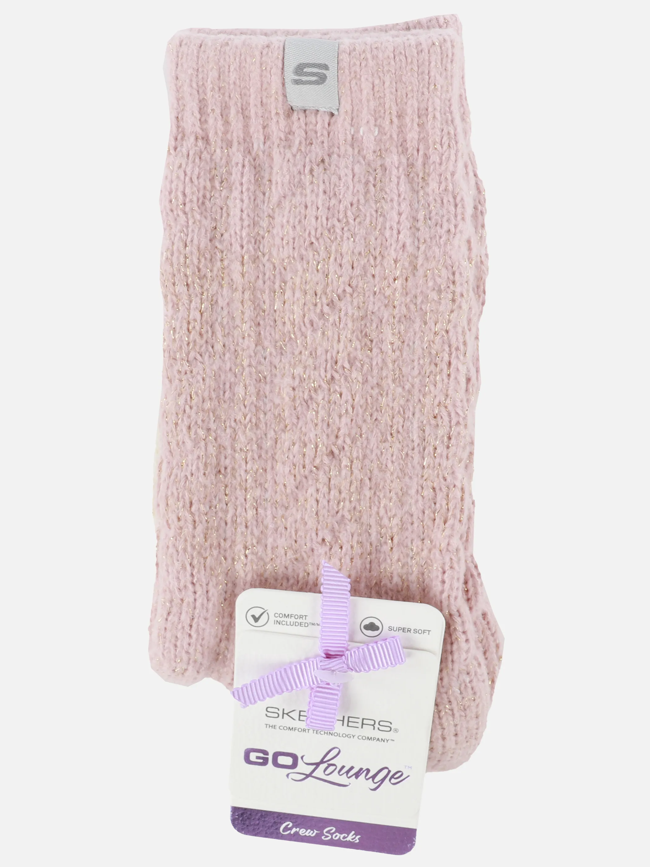 skechers SK41103 Women cozy lurex Socks Rosa 886854 4224 3