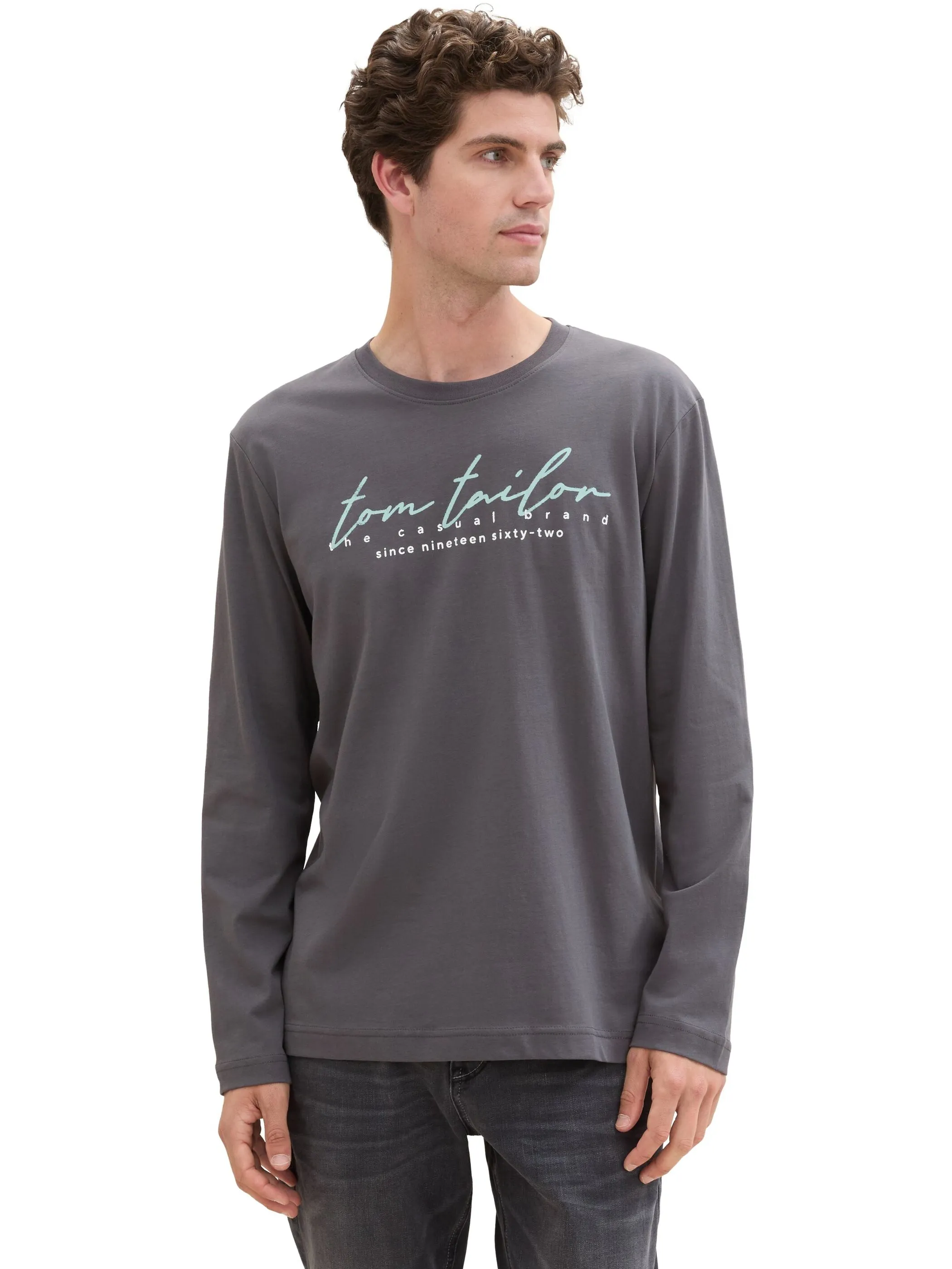 Tom Tailor 1043277 NOS printed longsleeve Grau 898697 10899 Tom Tailor 1043277 NOS printed longsleeve Grau 898697 10899