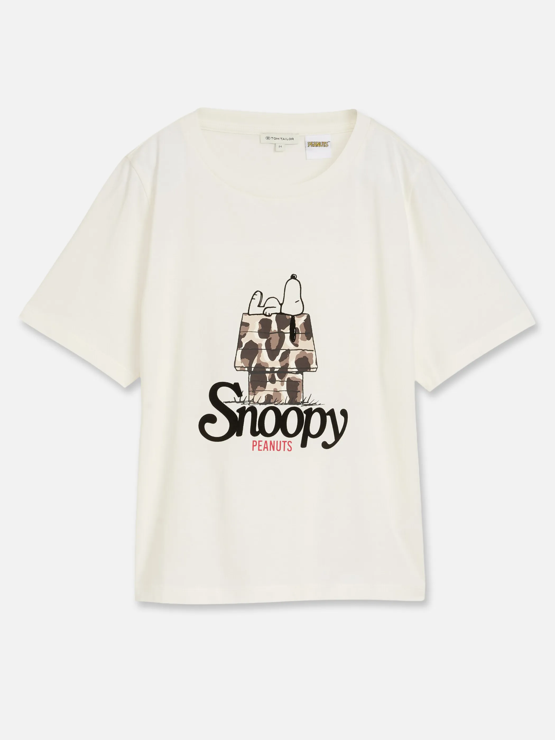 Tom Tailor 1053496 T-shirt crew neck frontprint peanuts Weiß 934173 10332 3