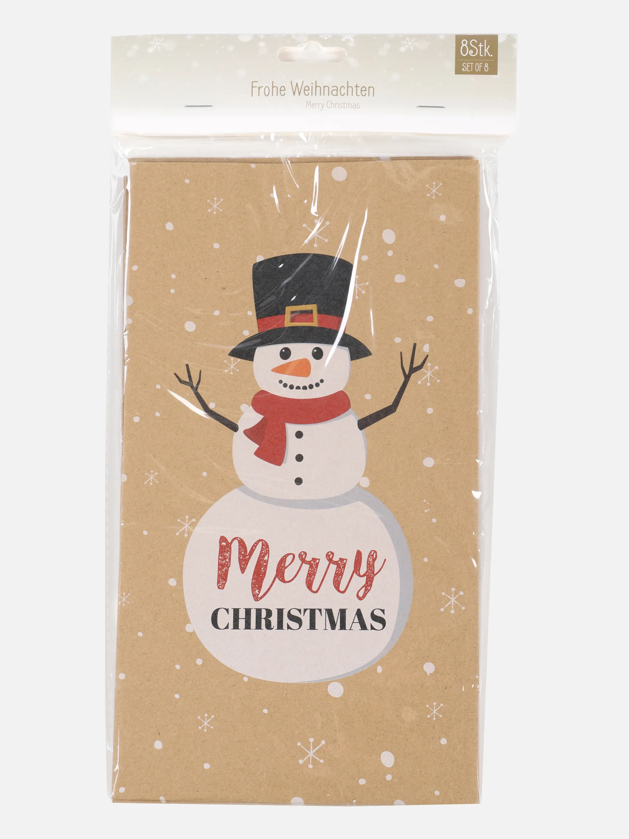 Weihnachten Papiertüte mit Schneemann 8er Set Braun 867665 BRAUN 1 Weihnachten Papiertüte mit Schneemann 8er Set Braun 867665 BRAUN 1