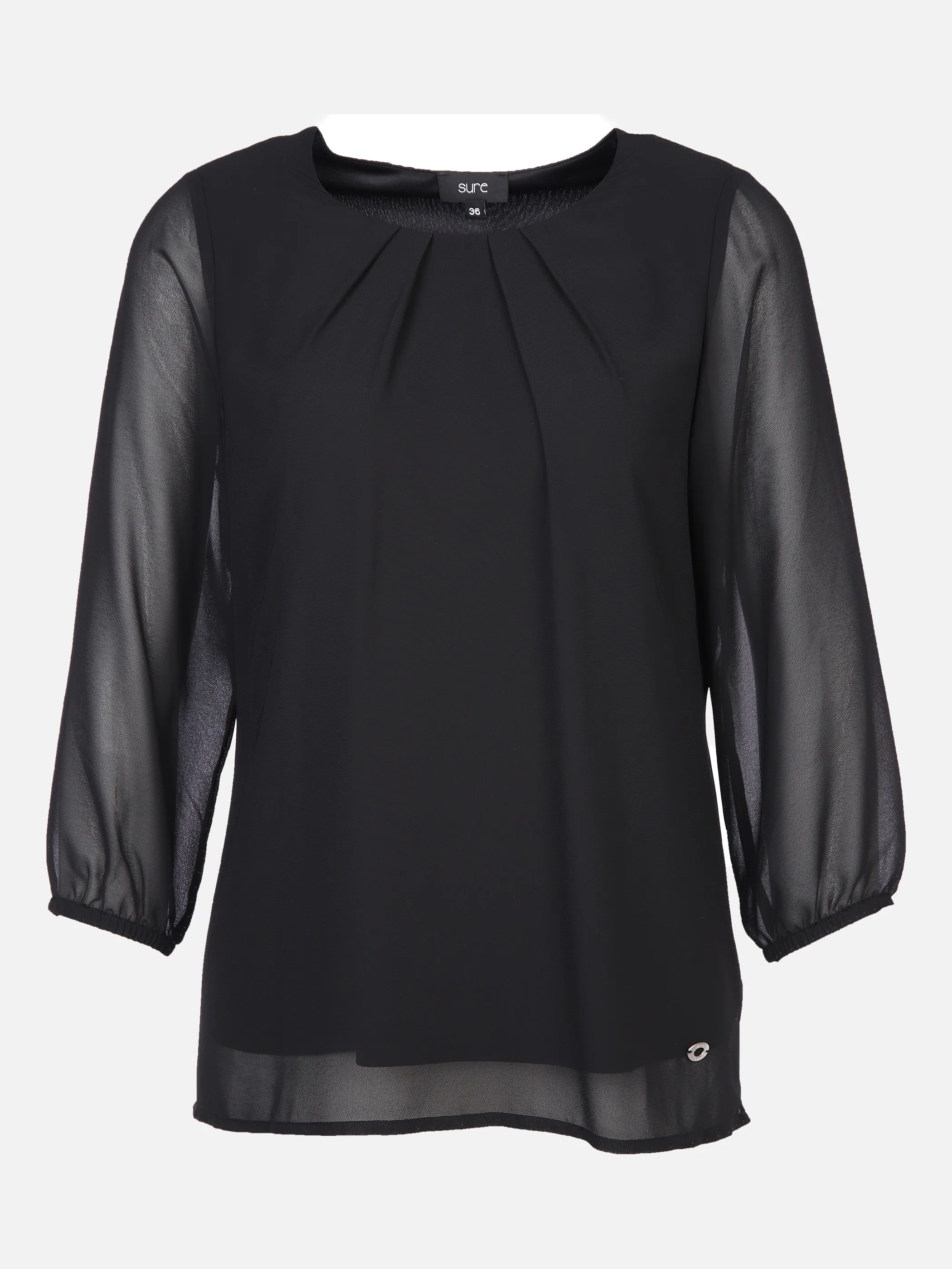 Sure Da-Bluse m. 3/4 Arm Schwarz 870864 SCHWARZ 1