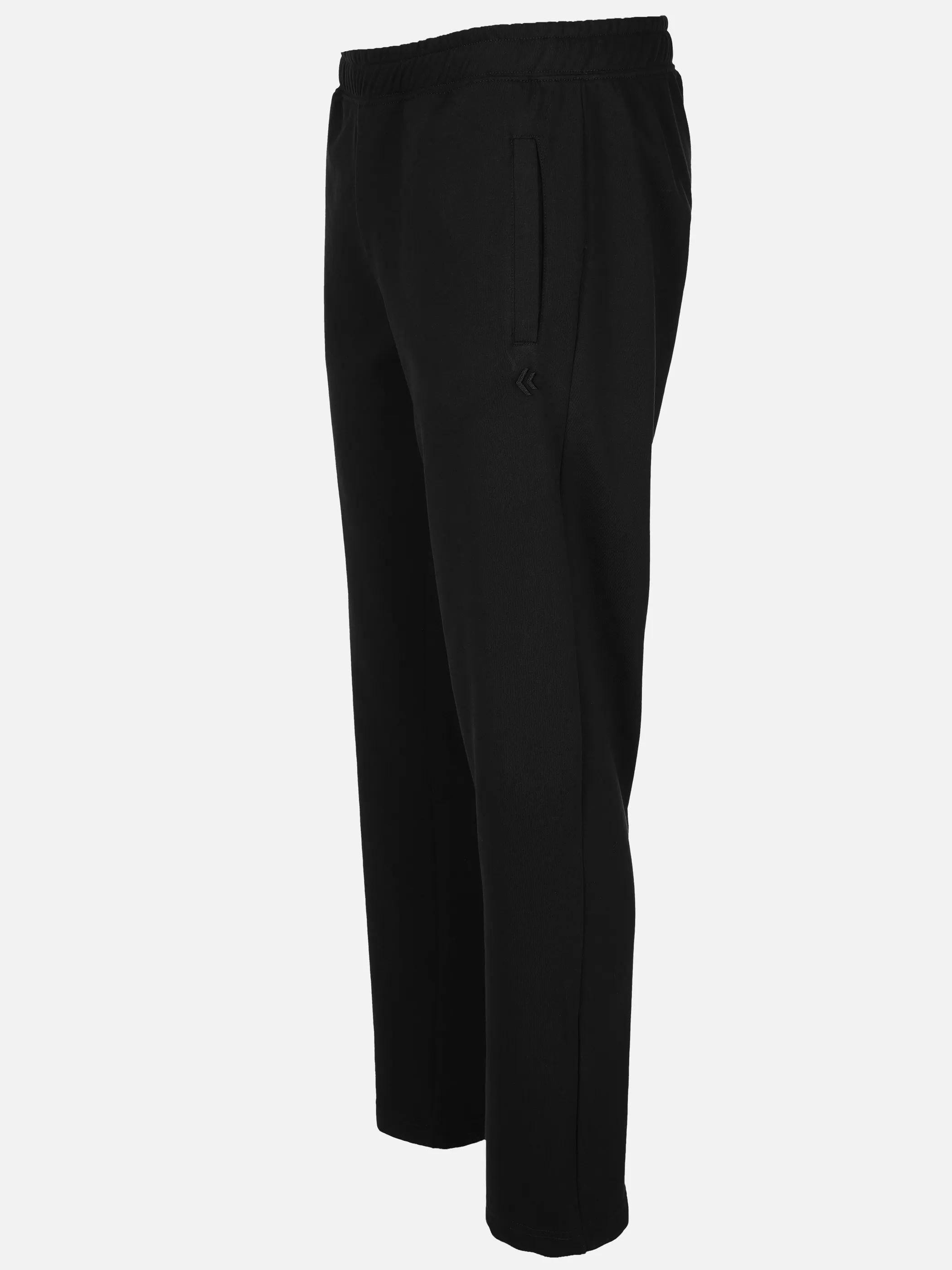 Grinario Sports He-Jogginghose offenes Bein Schwarz 904413 BLACK 3 Grinario Sports He-Jogginghose offenes Bein Schwarz 904413 BLACK 3