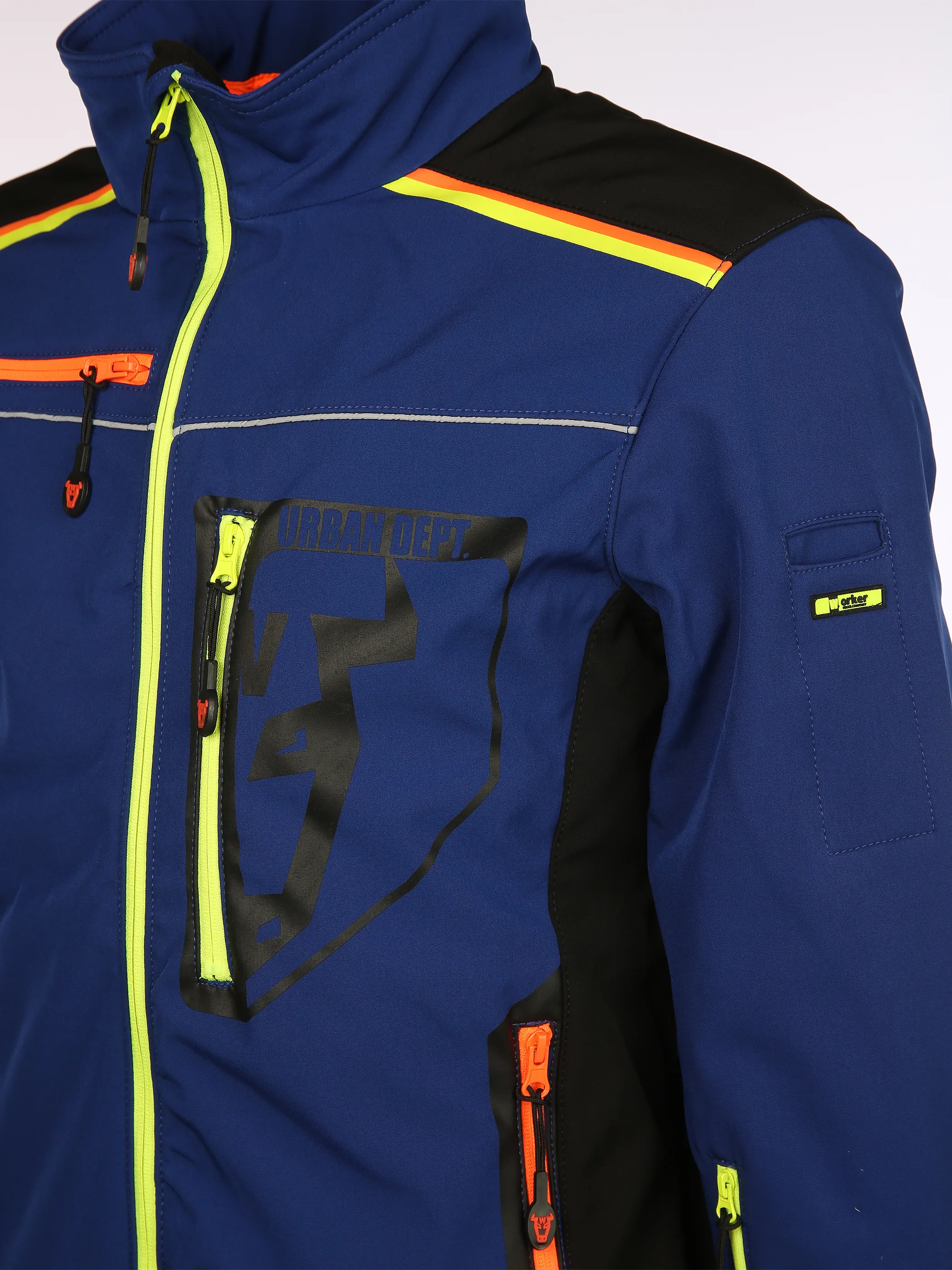 Worker He. Softshellblouson NEON reflective Blau 898410 NAVY 4