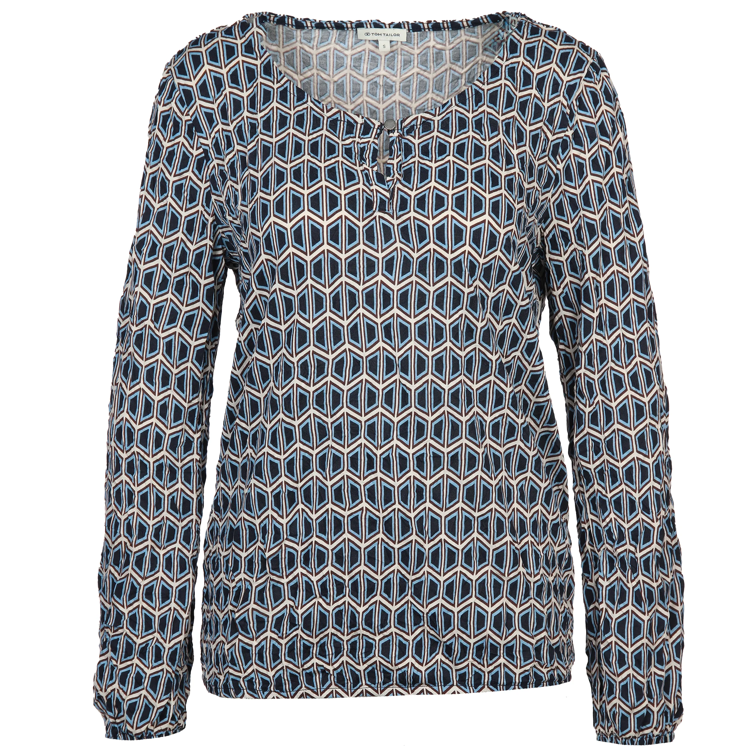 Tom Tailor 1039068 T-shirt crincle allove Blau 887448 33983 1