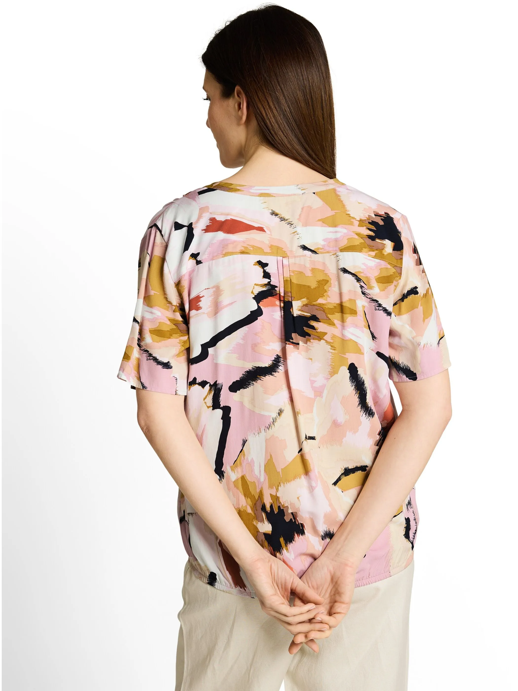 Tom Tailor 1049796 NOS blouse printed shortsleeves Bunt 921983 39736 2