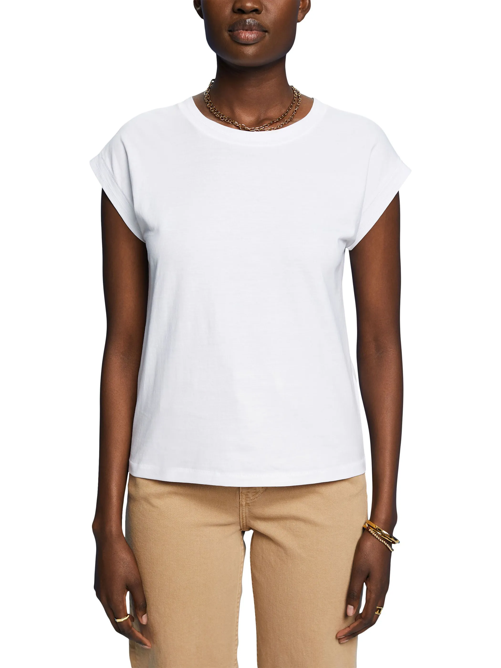 Esprit 043EE1K318 t sj solid Weiß 880697 E100 3