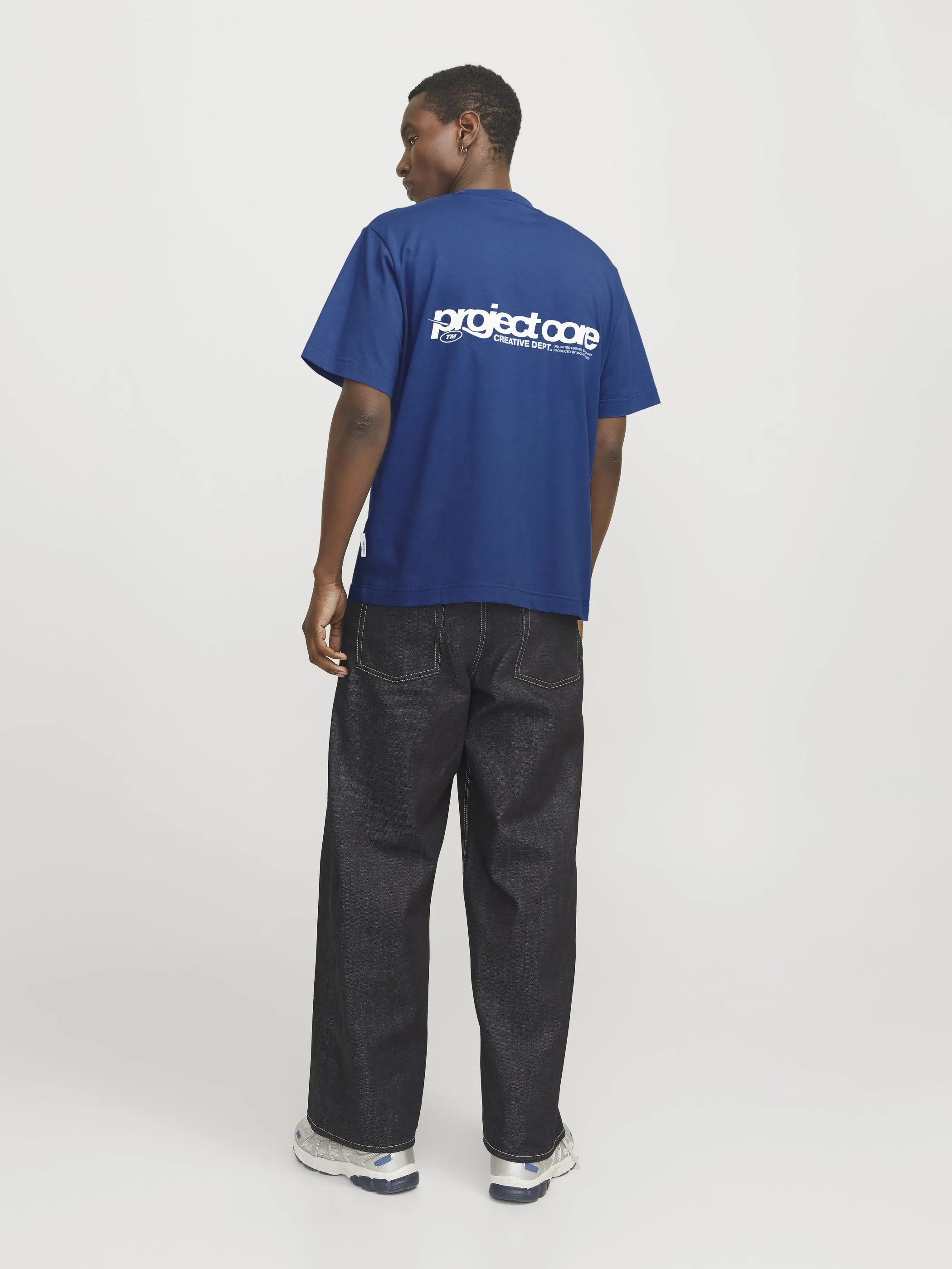 Jack Jones 12273442 JCOUNION BACK PRINT T Blau 907171 301126 5