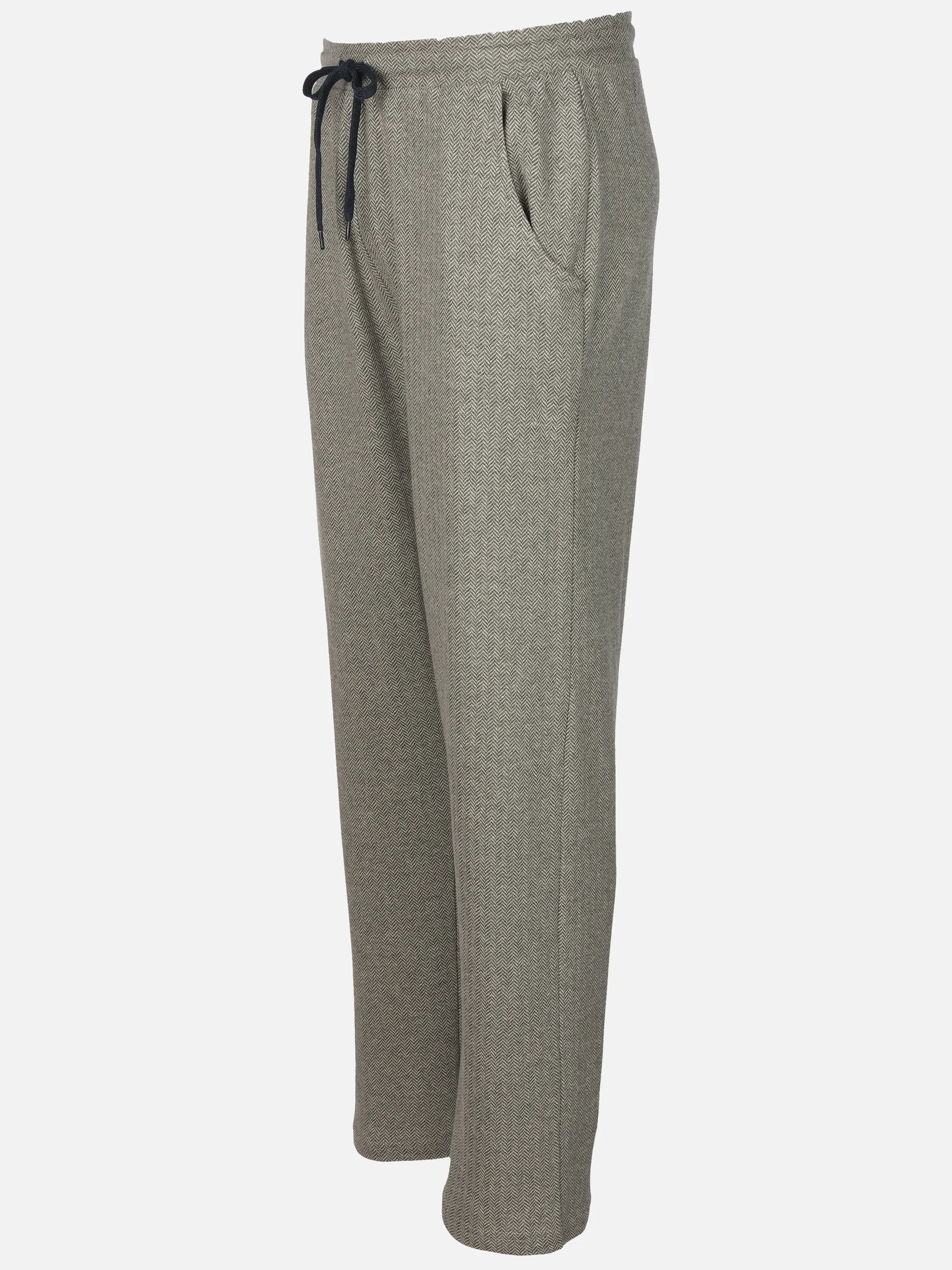 Jim Spencer He. Schlafhose Interlock Grau 932922 FISCHGRÄT 3