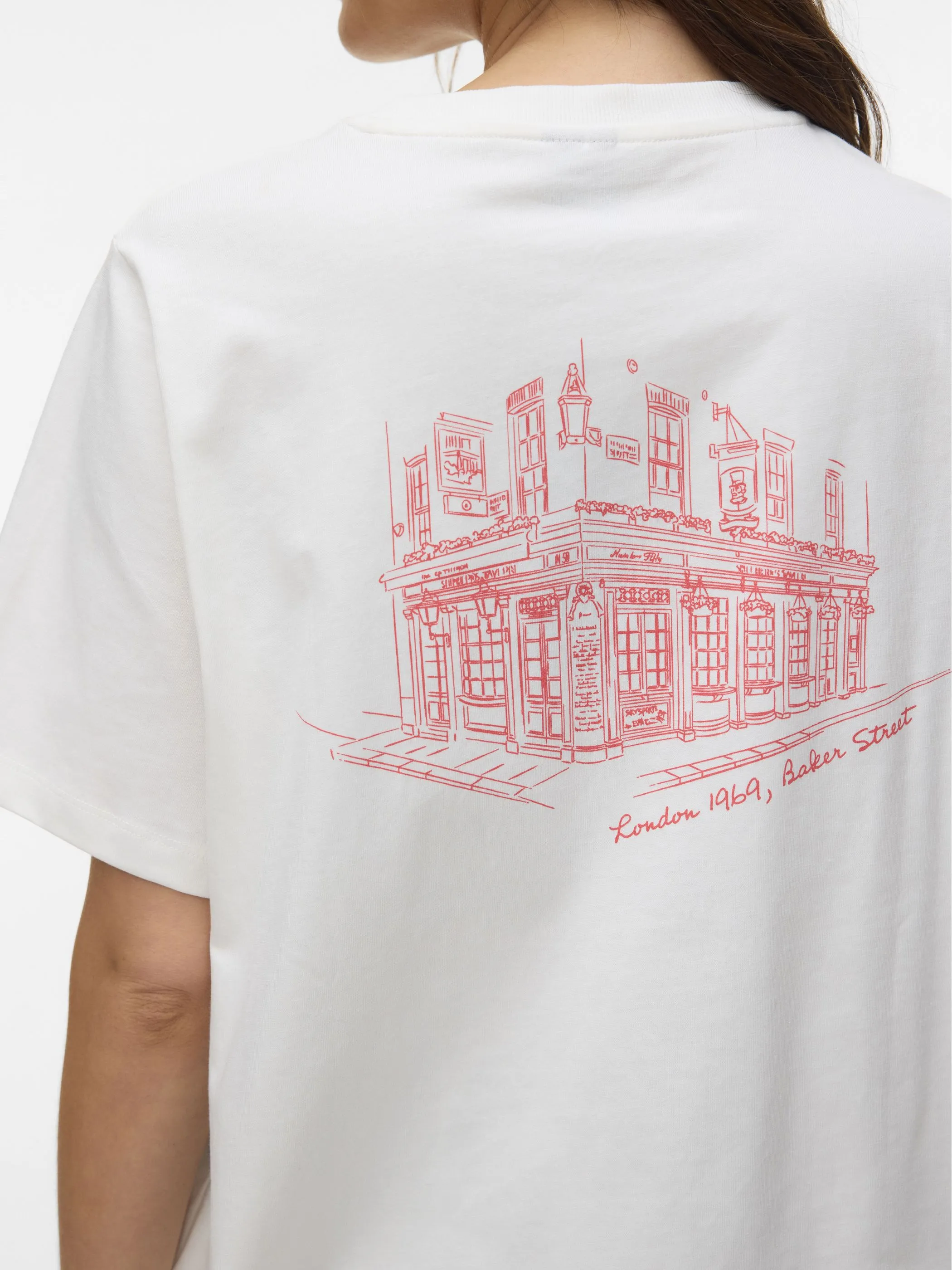 Vero Moda 10338502 VMYVONNE CATY SS TOP Weiß 922152 175598002 3