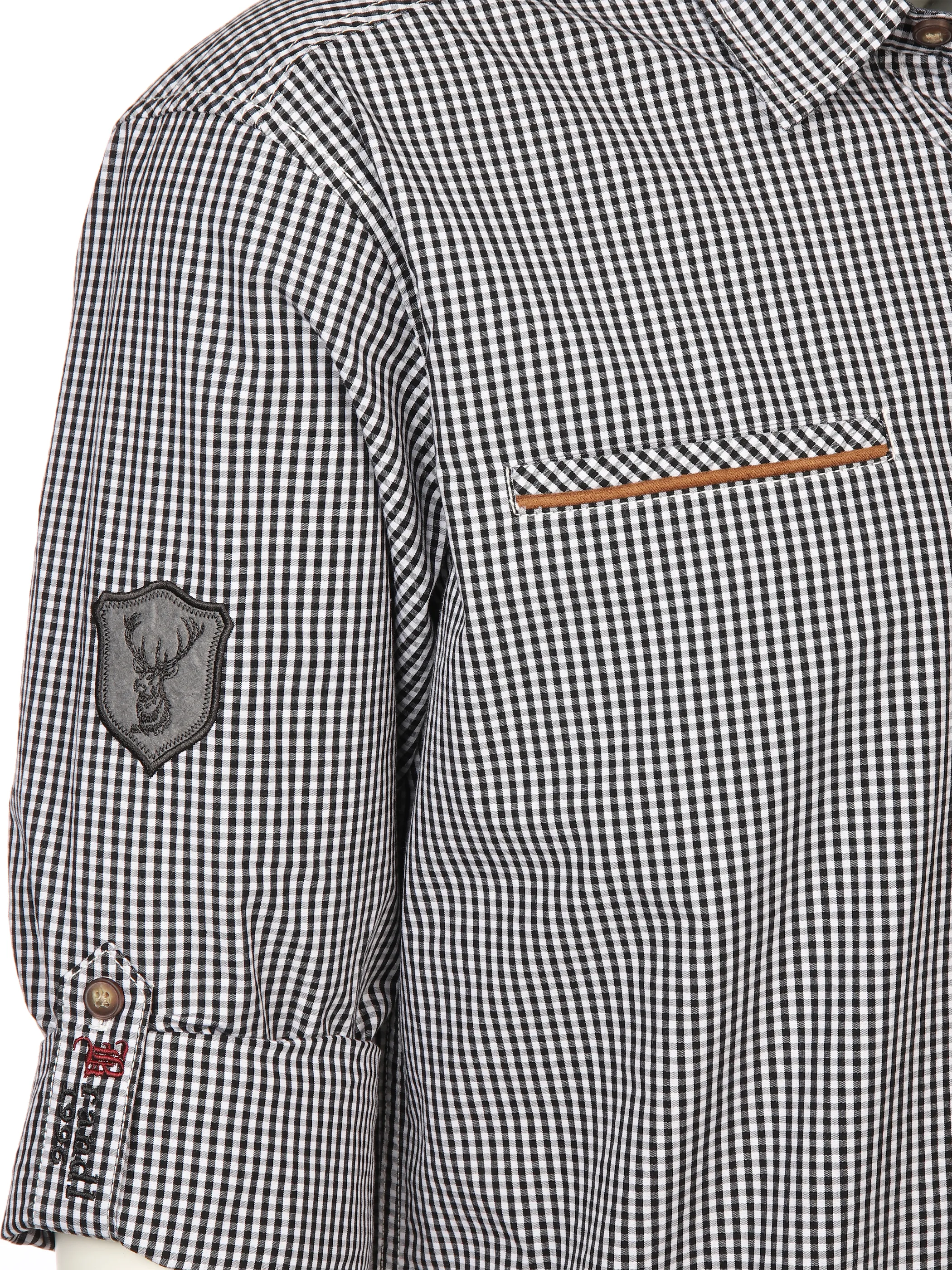 Brandl Tracht He. Trachtenhemd 1/1 Arm Schwarz 898593 BLACK 3 Brandl Tracht He. Trachtenhemd 1/1 Arm Schwarz 898593 BLACK 3