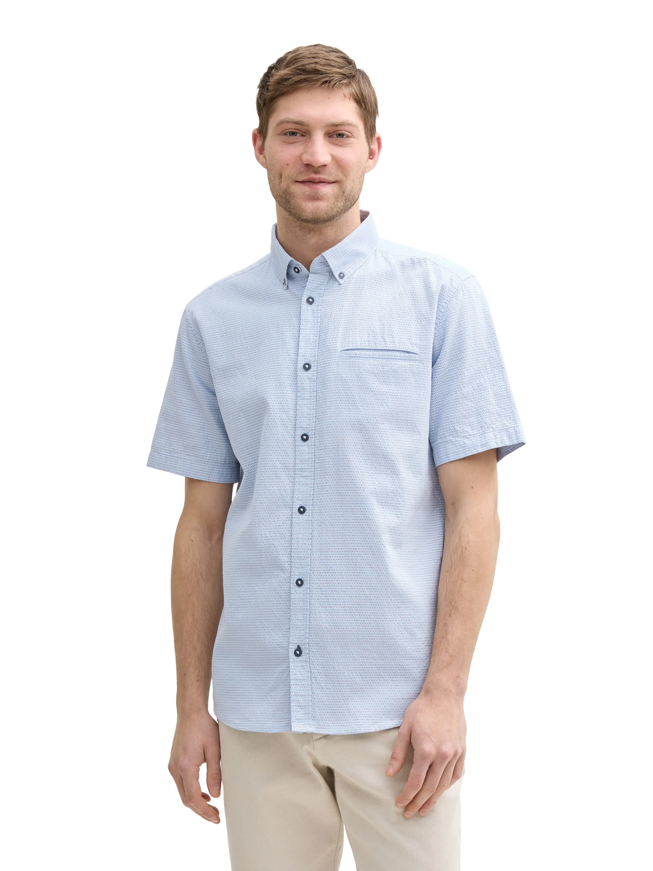 Tom Tailor 1046077 structured shirt Blau 910668 37947 3 Tom Tailor 1046077 structured shirt Blau 910668 37947 3