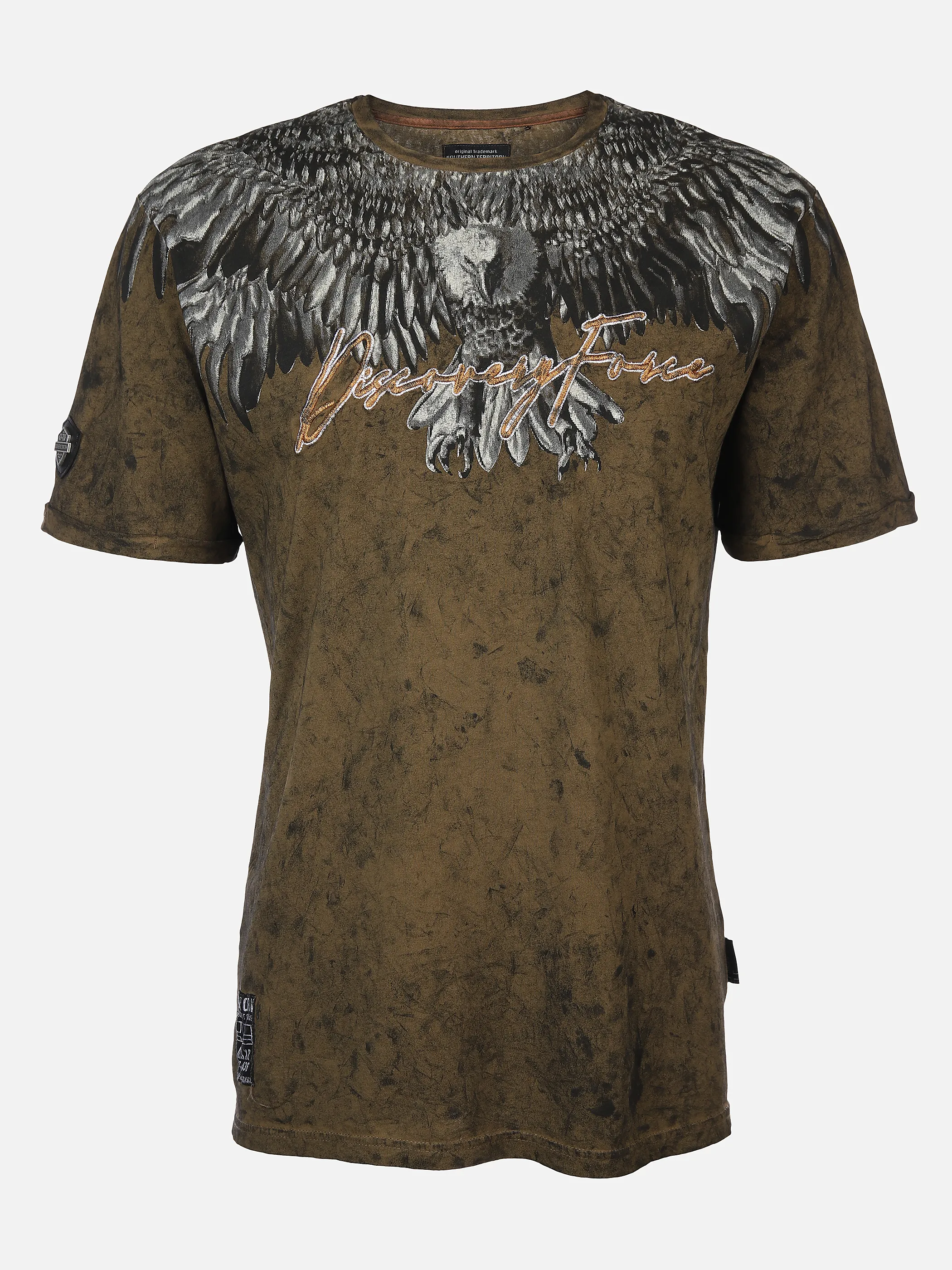 Southern Territory He. T-Shirt 1/2 Arm eagle acid Schulterdruck Gelb 898496 GOLD 1