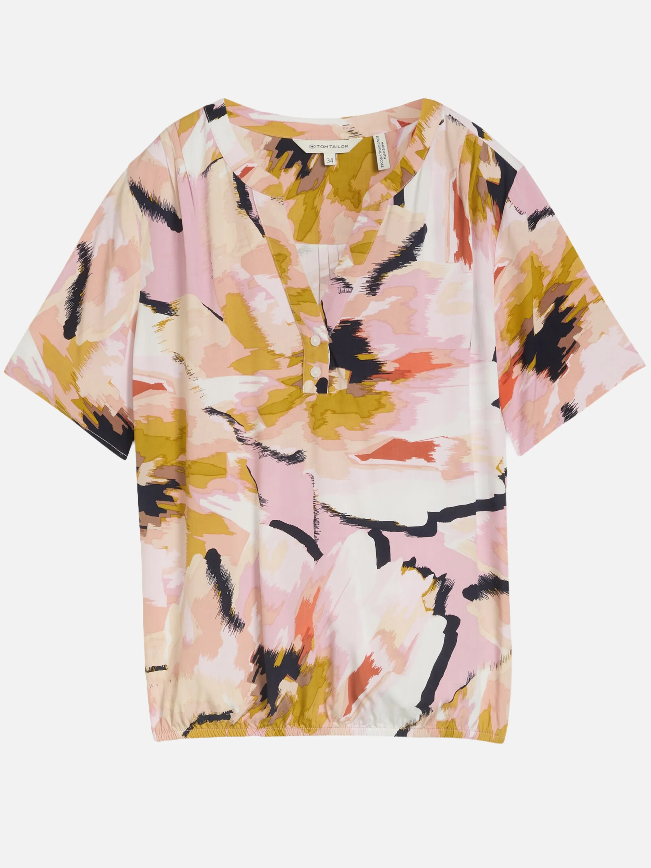 Tom Tailor 1049796 NOS blouse printed shortsleeves Bunt 921983 39736 2
