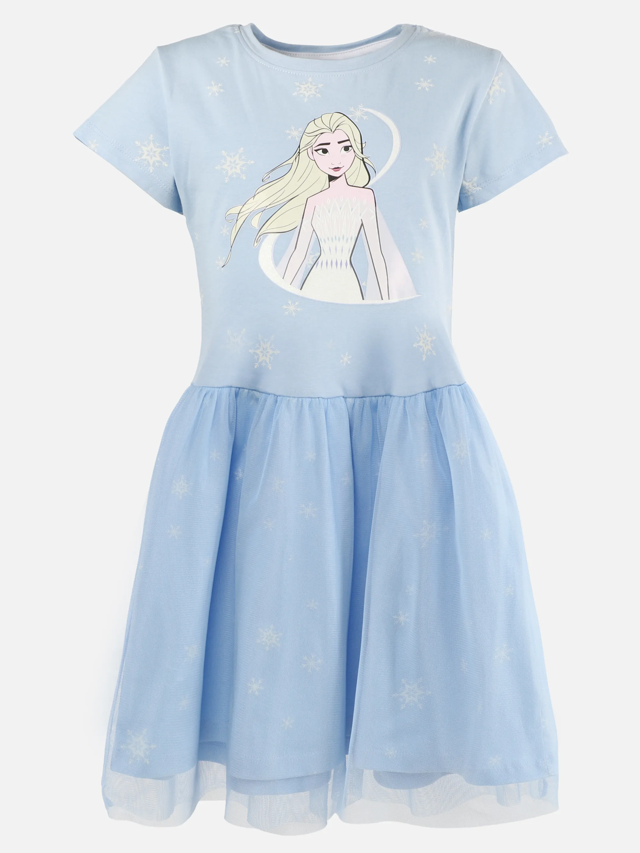 Frozen MG Frozen Kleid mit Elsa FP und Schneeflocken AOP Blau 922195 HELLBLAU 1