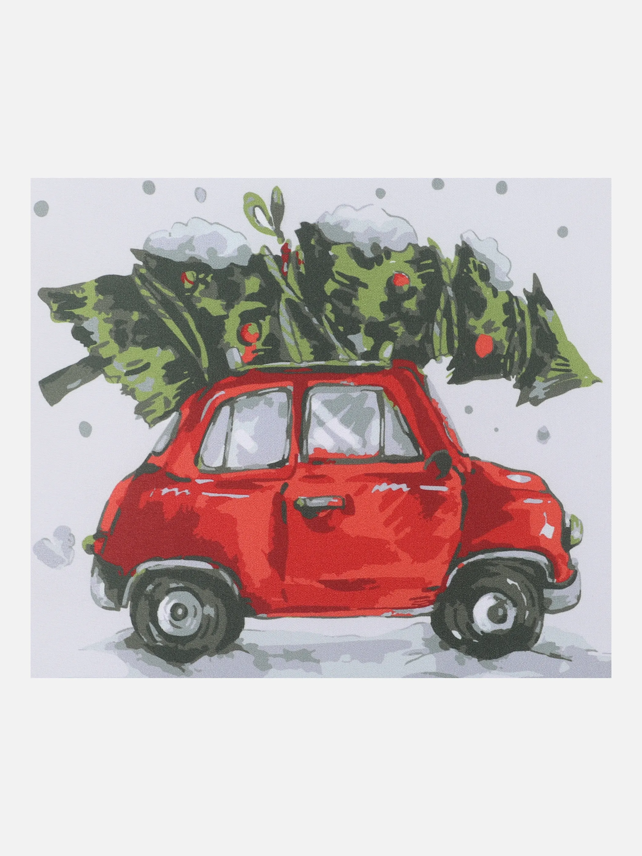 Weihnachten Kissen Auto 40x40 Weiß 860506 WEIß 1