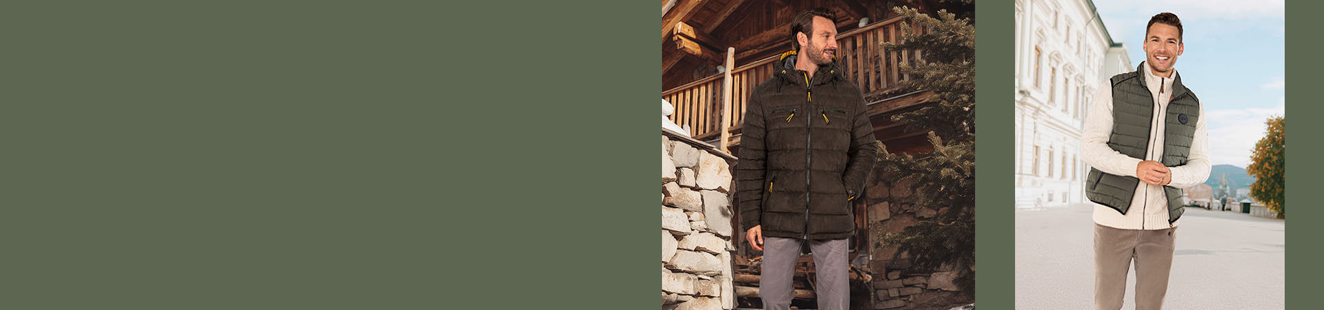 Zwei Männer in Sommerhemden am Meer