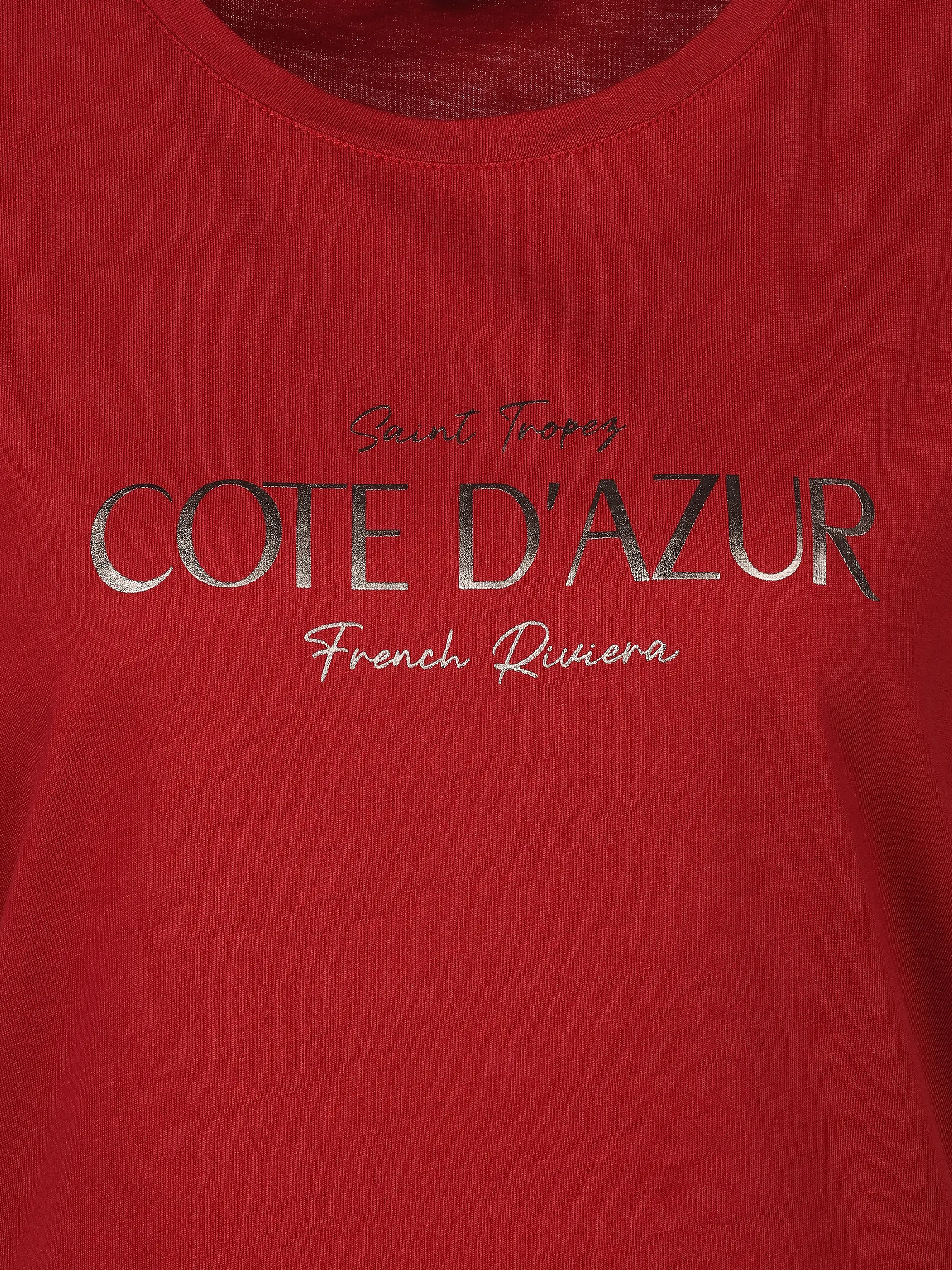 Sure Da-Printshirt m. Folienprint Rot 925010 RHUBARB 3