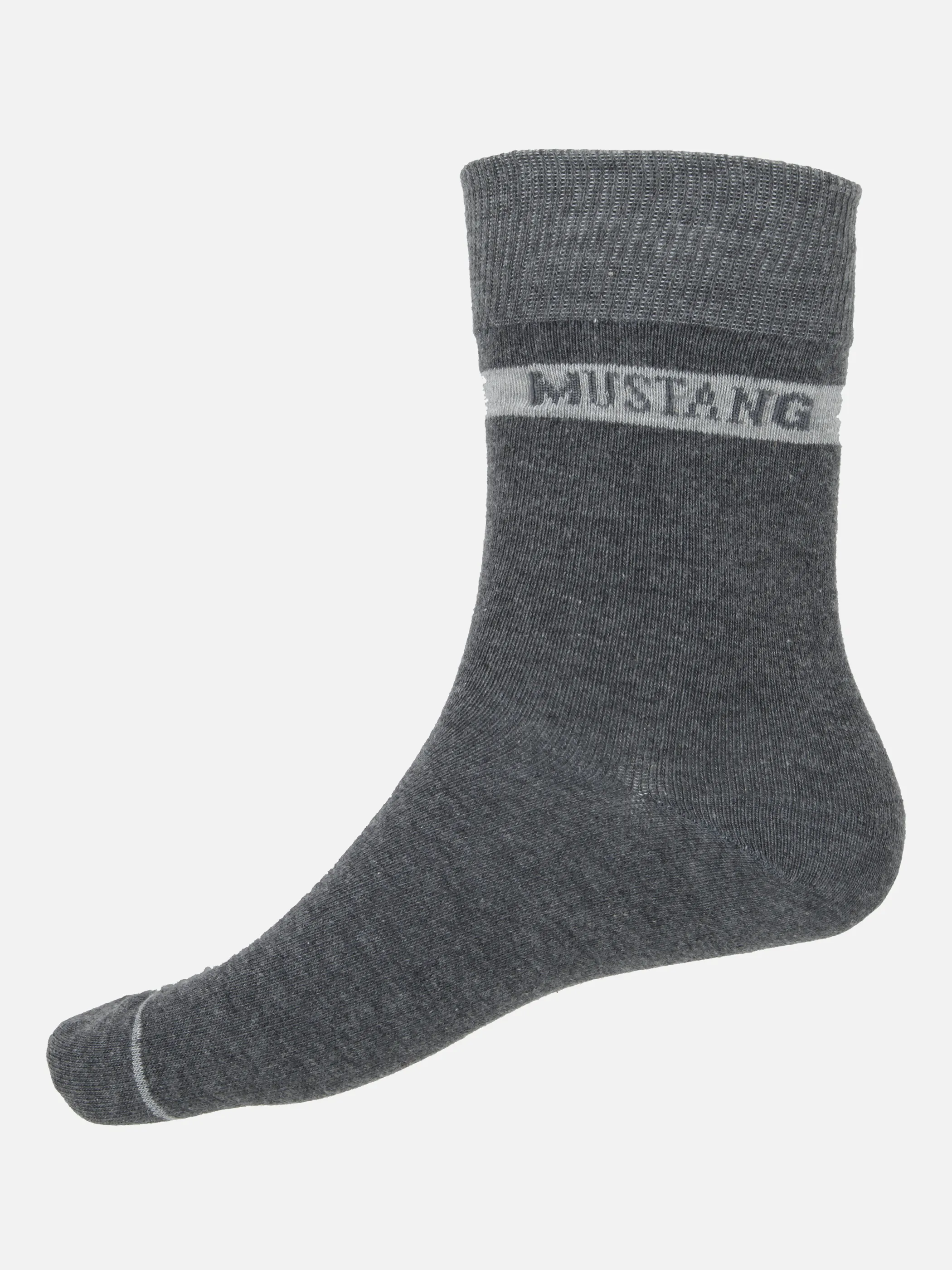 Mustang MU31039 He-Socken 3er organic Grau 861711 9703 2
