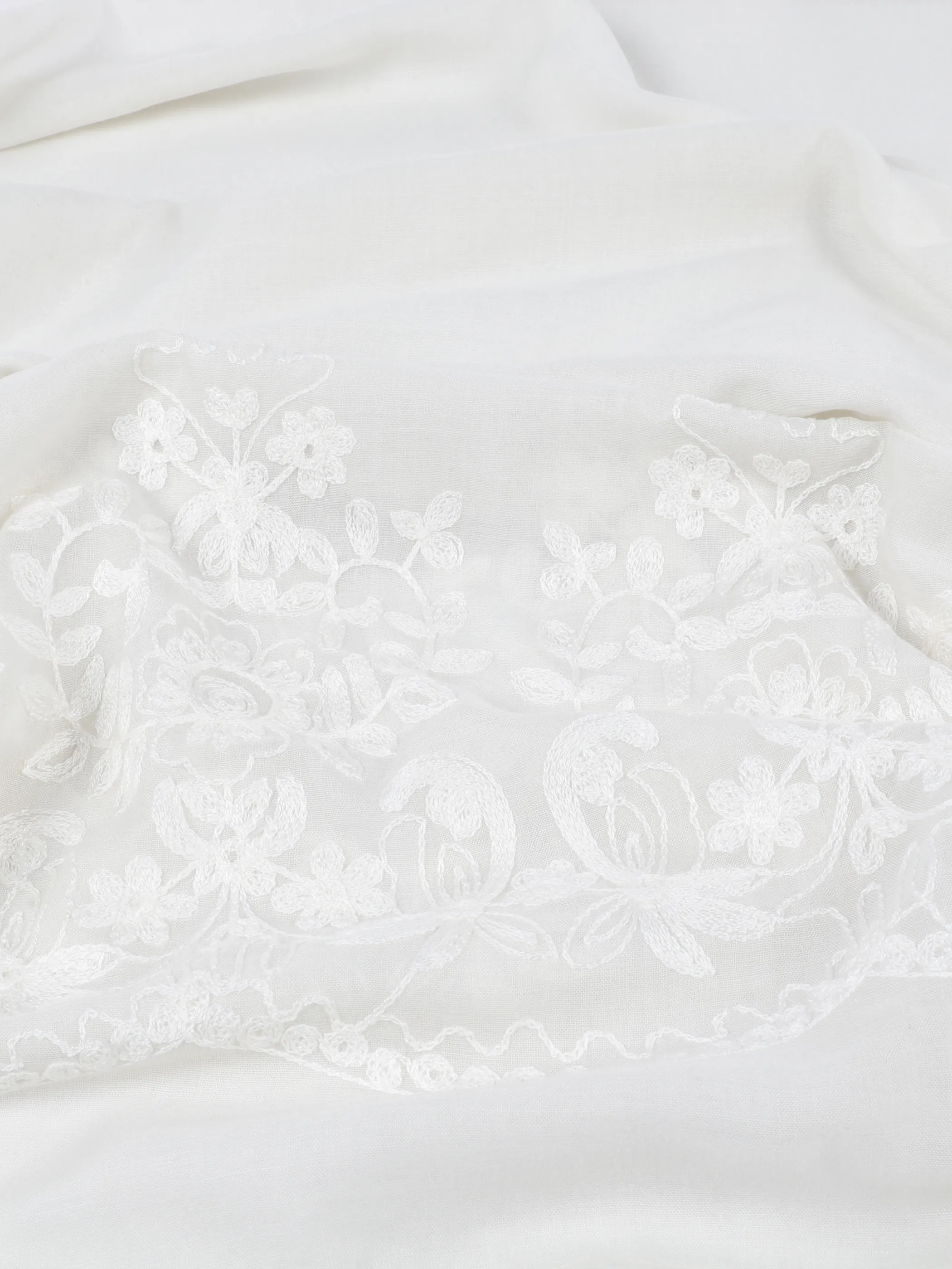 Lisa Tossa Da-Schal m. Stickerei Weiß 907875 OFF WHITE 2