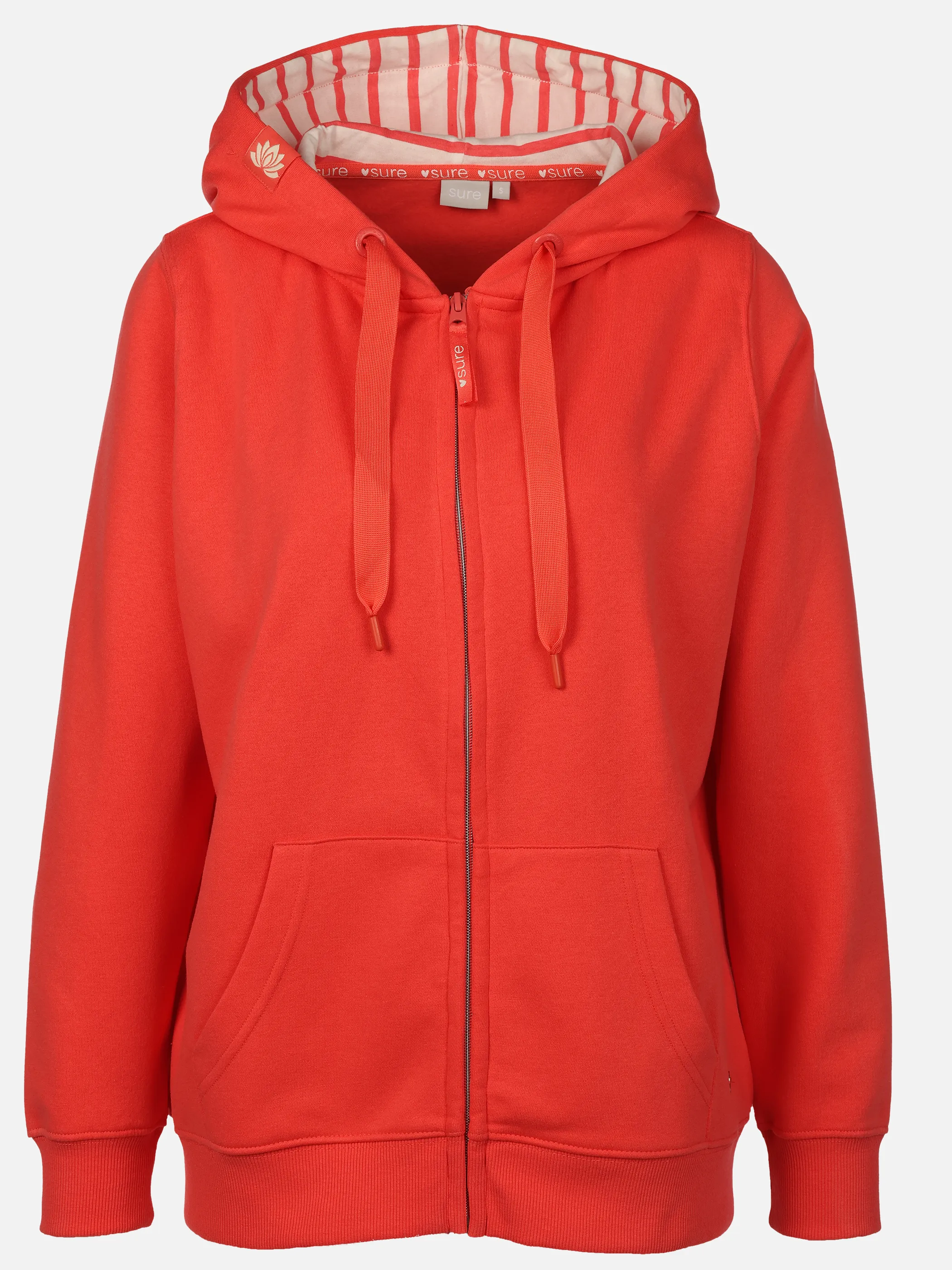 Sure Da-Sweat Cardigan m. Kapuze Rosa 920890 ROS 1