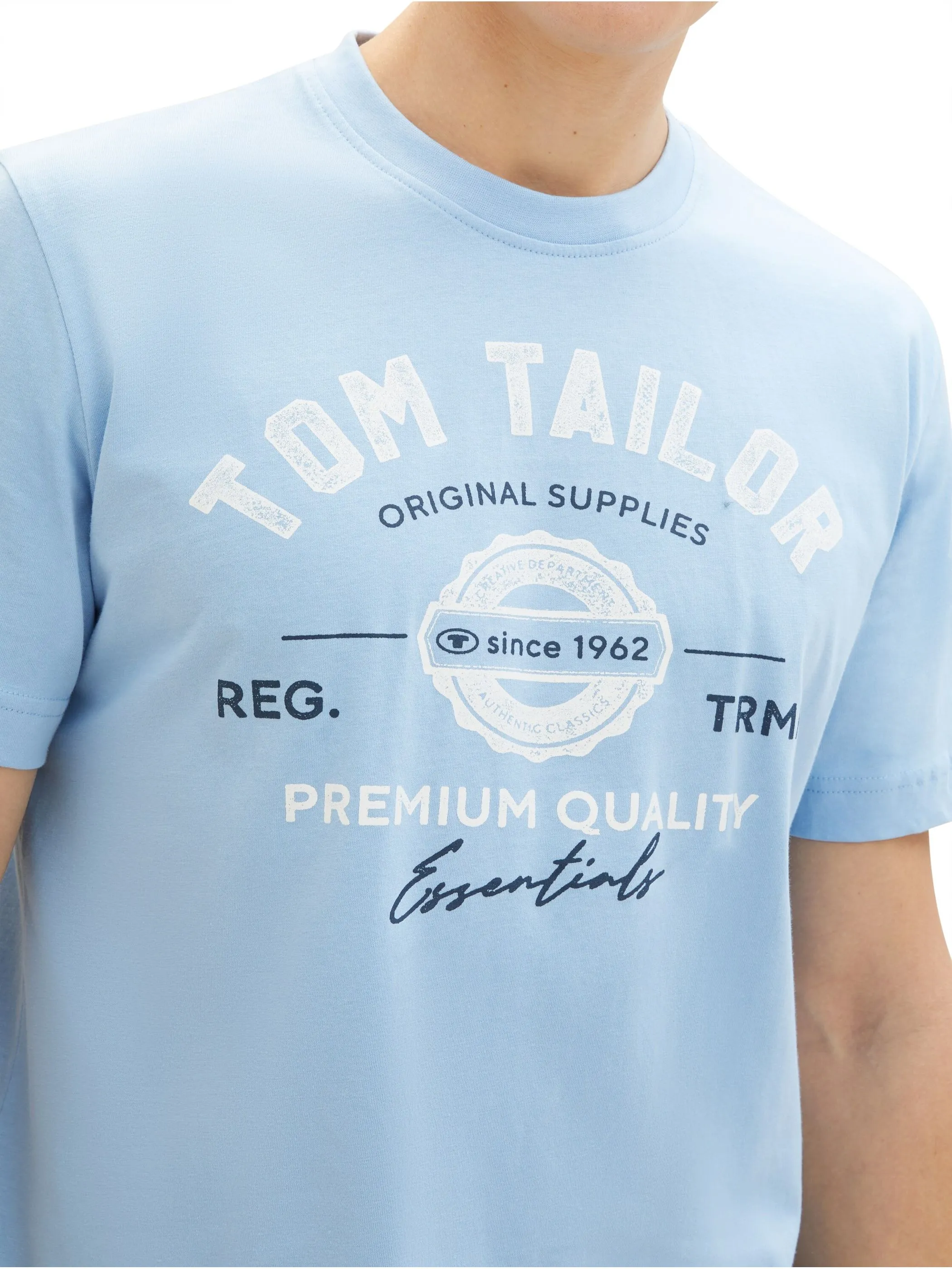 Tom Tailor 1037735 NOS logo tee Blau 884276 32245 3