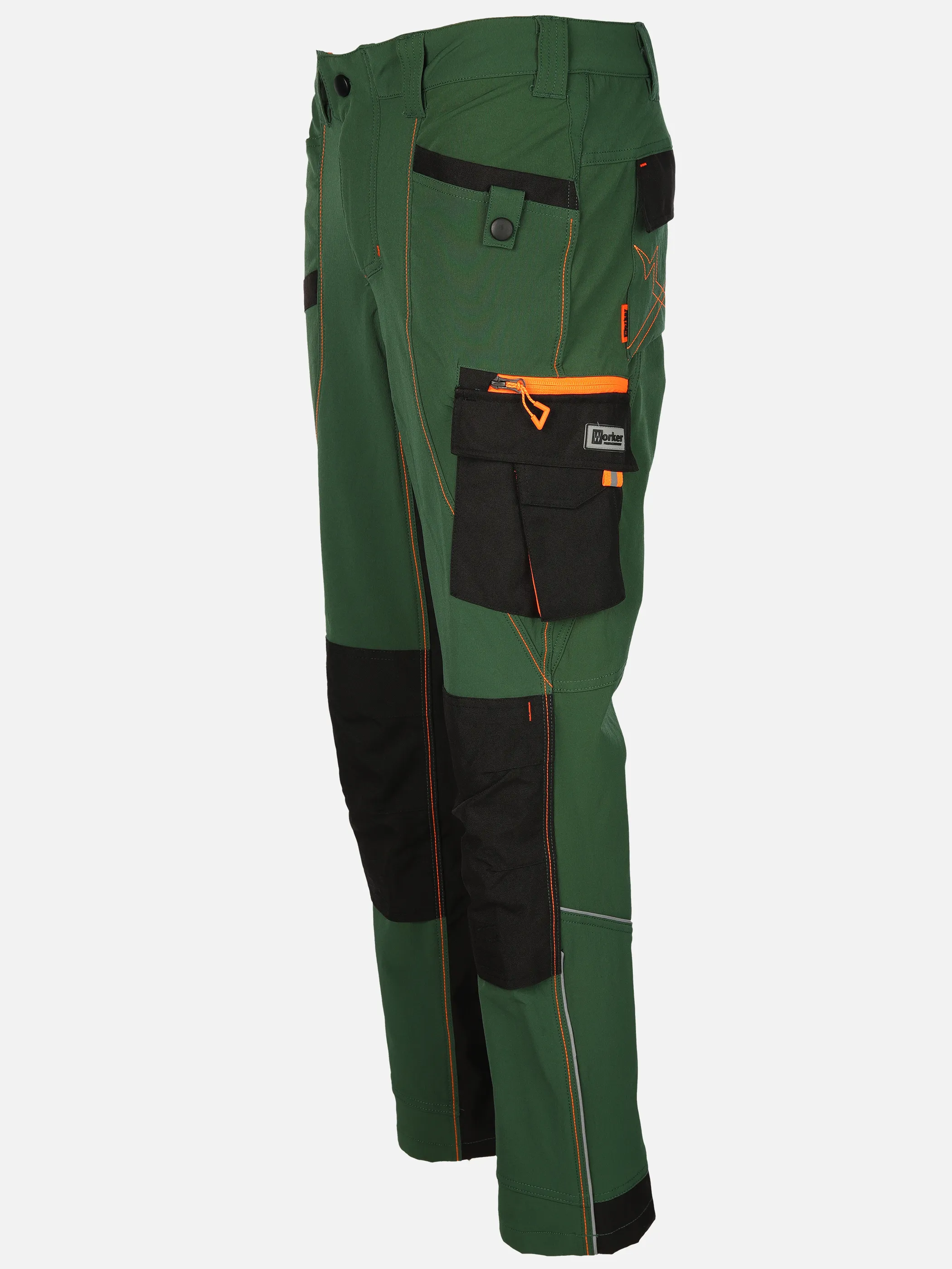 Worker He. Arbeitshose 4-Wege Stretch Grün 903708 GREEN 3