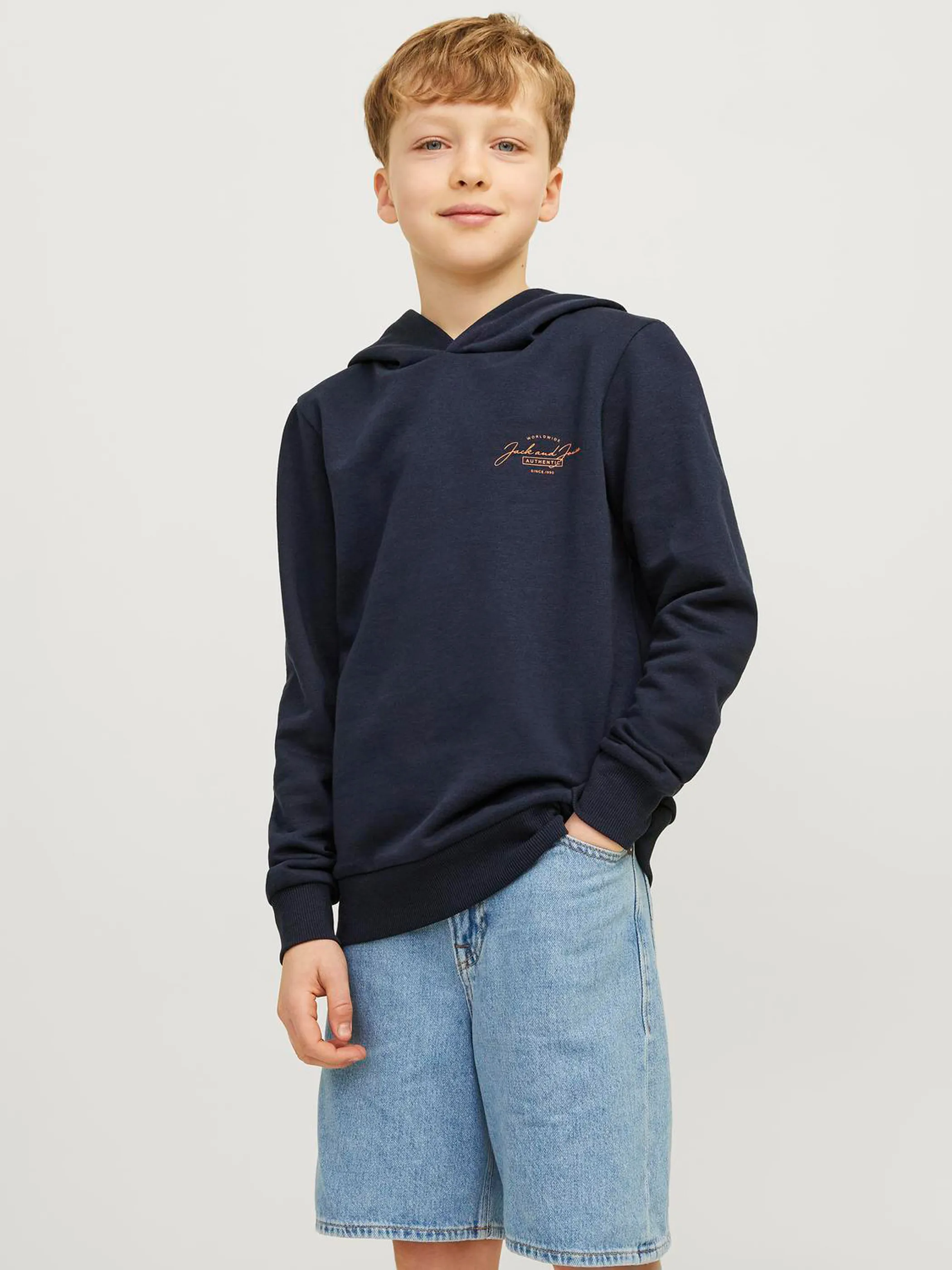 Jack&Jones Junior 12259941 JJFERRIS SWEAT HOOD J Blau 903614 175876001 3