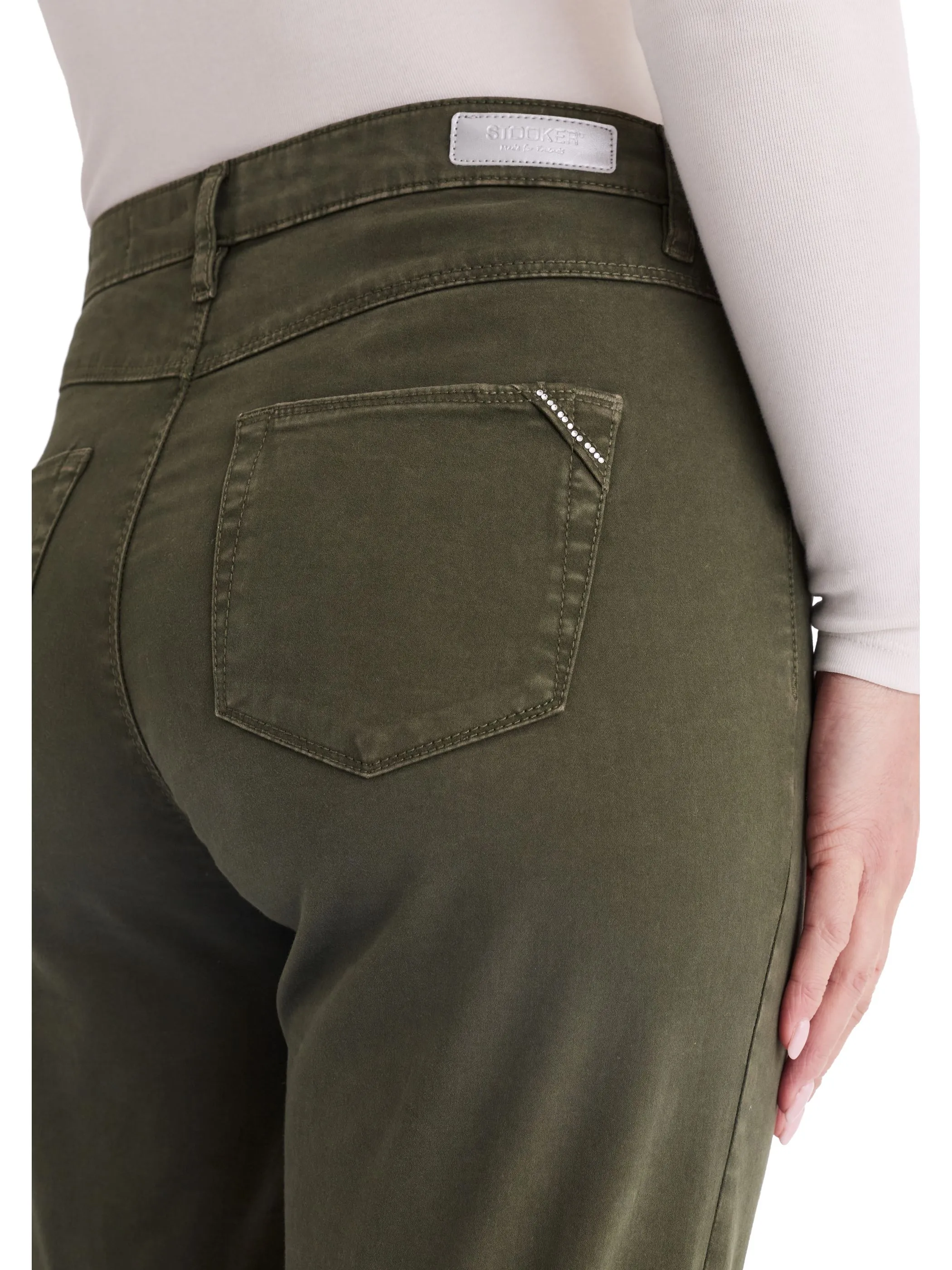 Stooker DOB 11801120005586 Da. Hosen lang, Grün 936920 5586 3