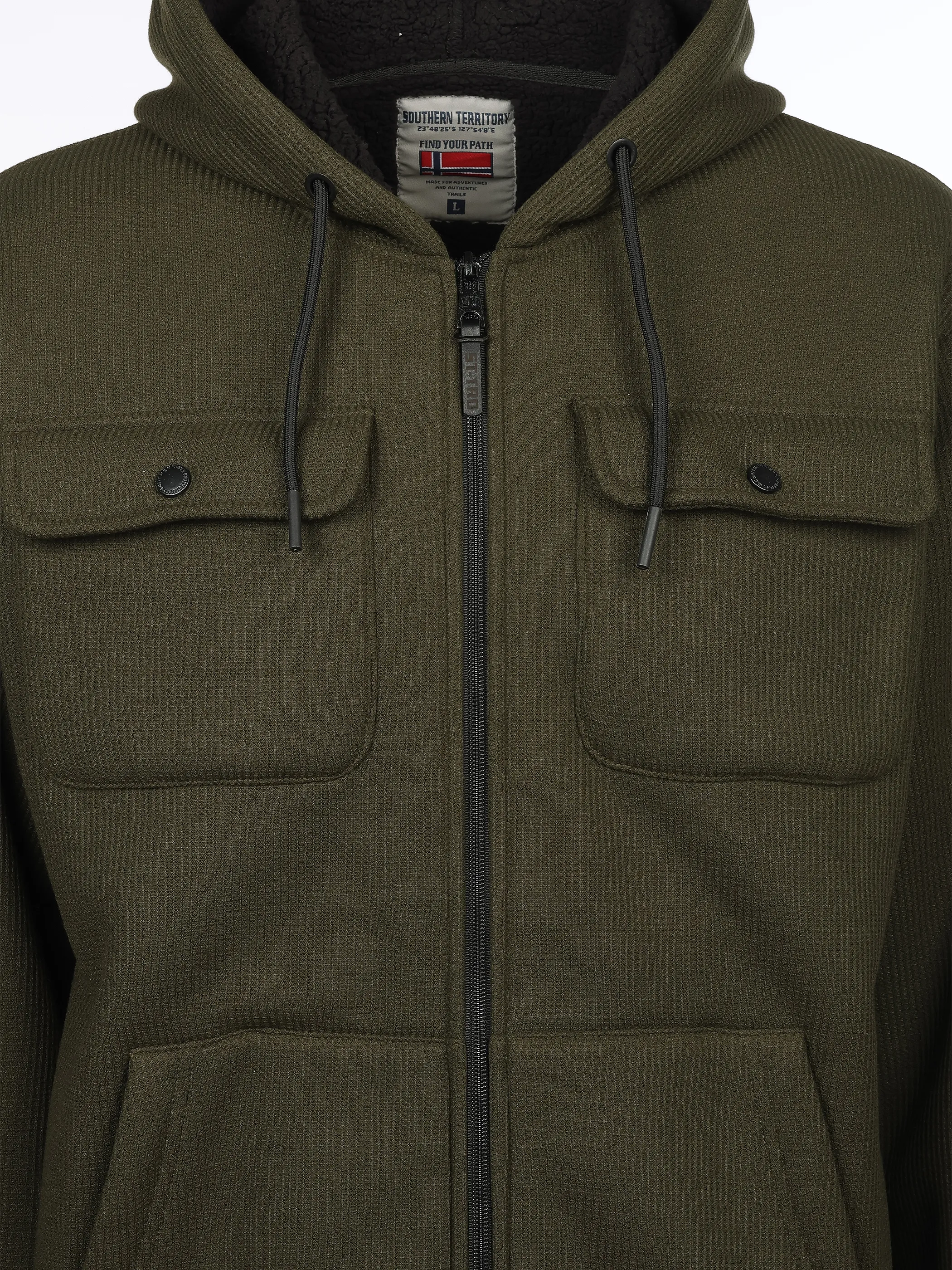 Southern Territory He. Sweatjacke wattiert batch Oliv 930675 OLIVE 3