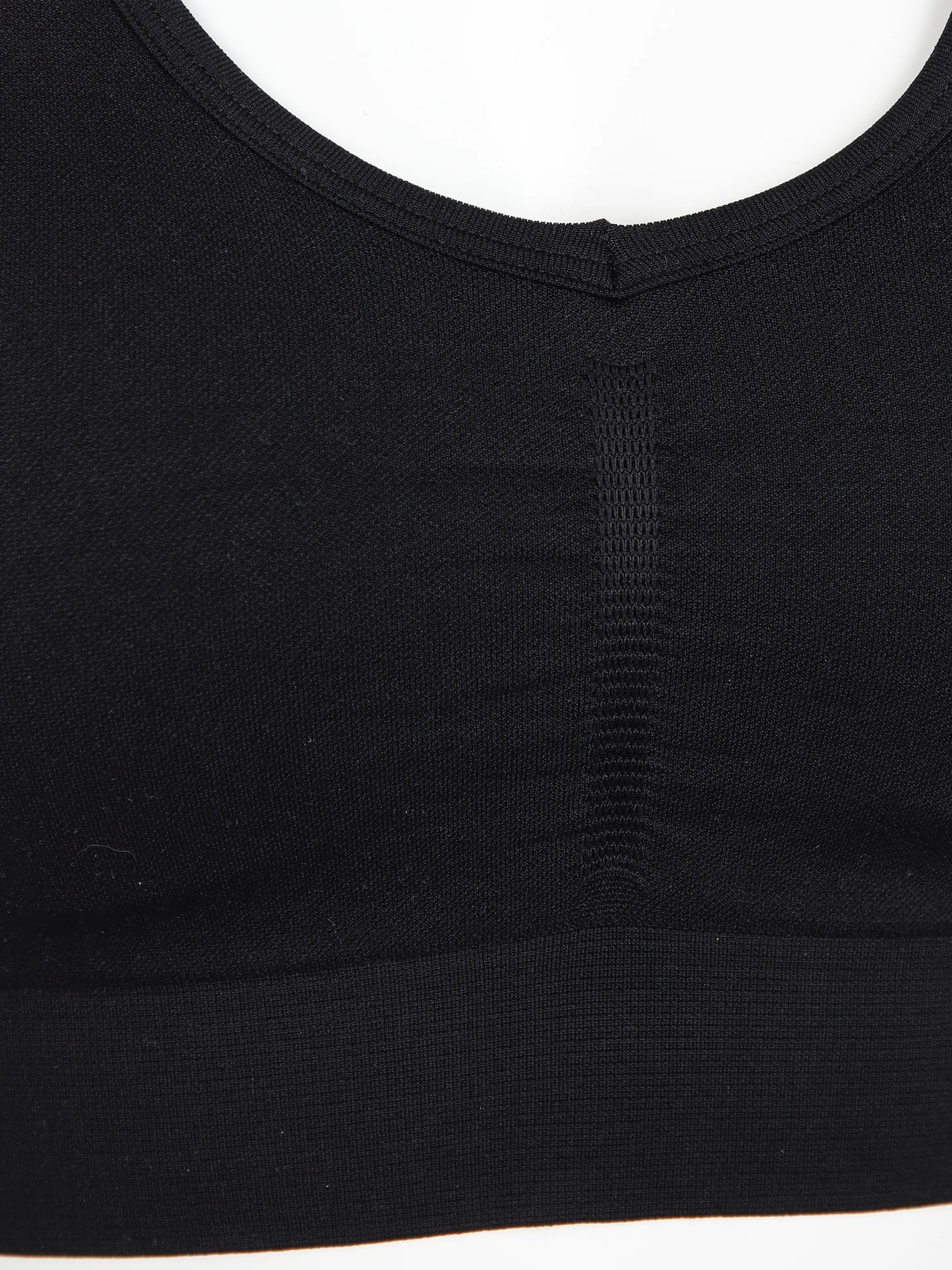 Grinario Sports Da- Seamless Sport-Bra Schwarz 890075 BLACK 3