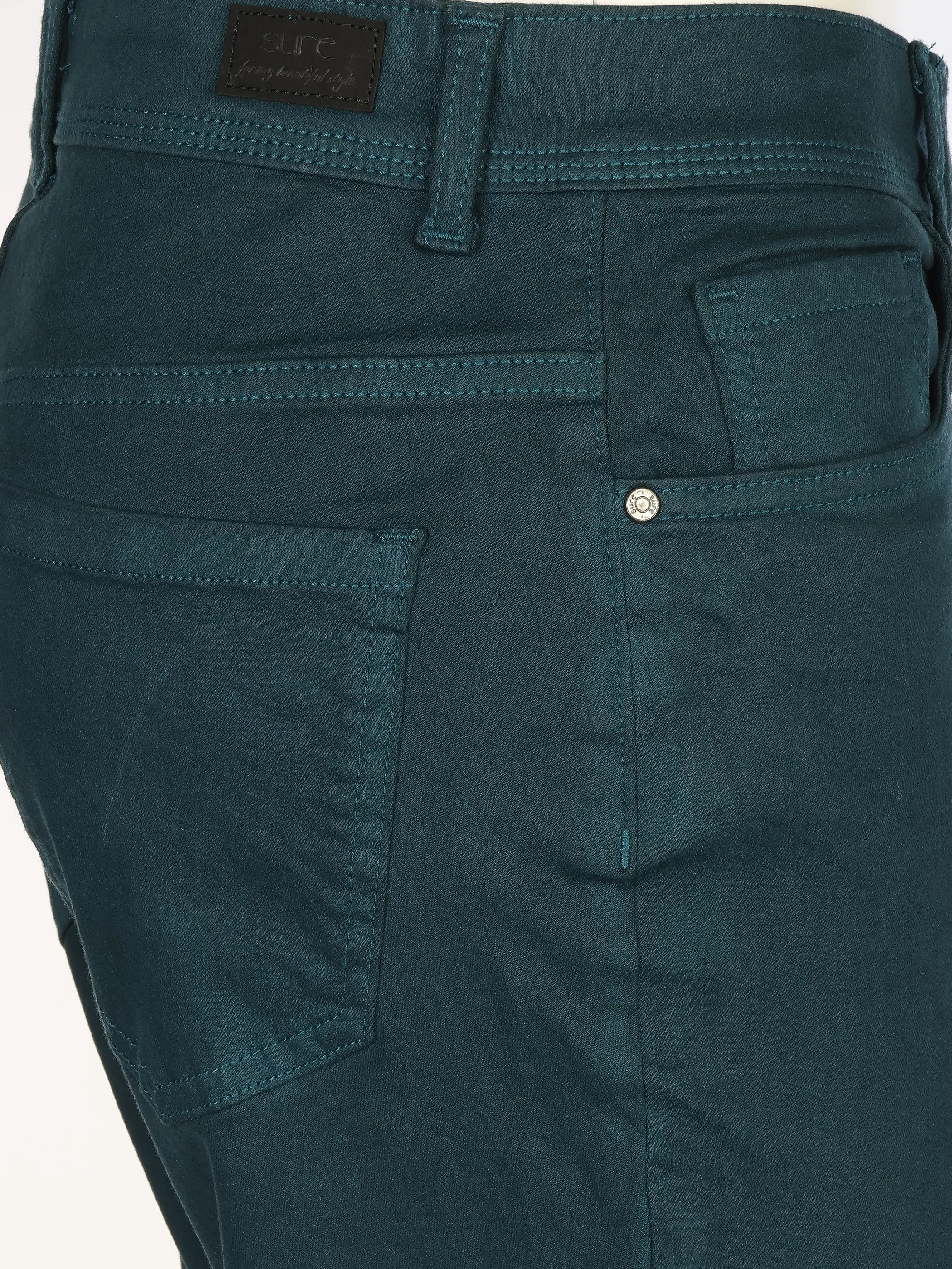 Sure Da-Hose "Tanita" super slim fit Blau 930683 AQUA 4