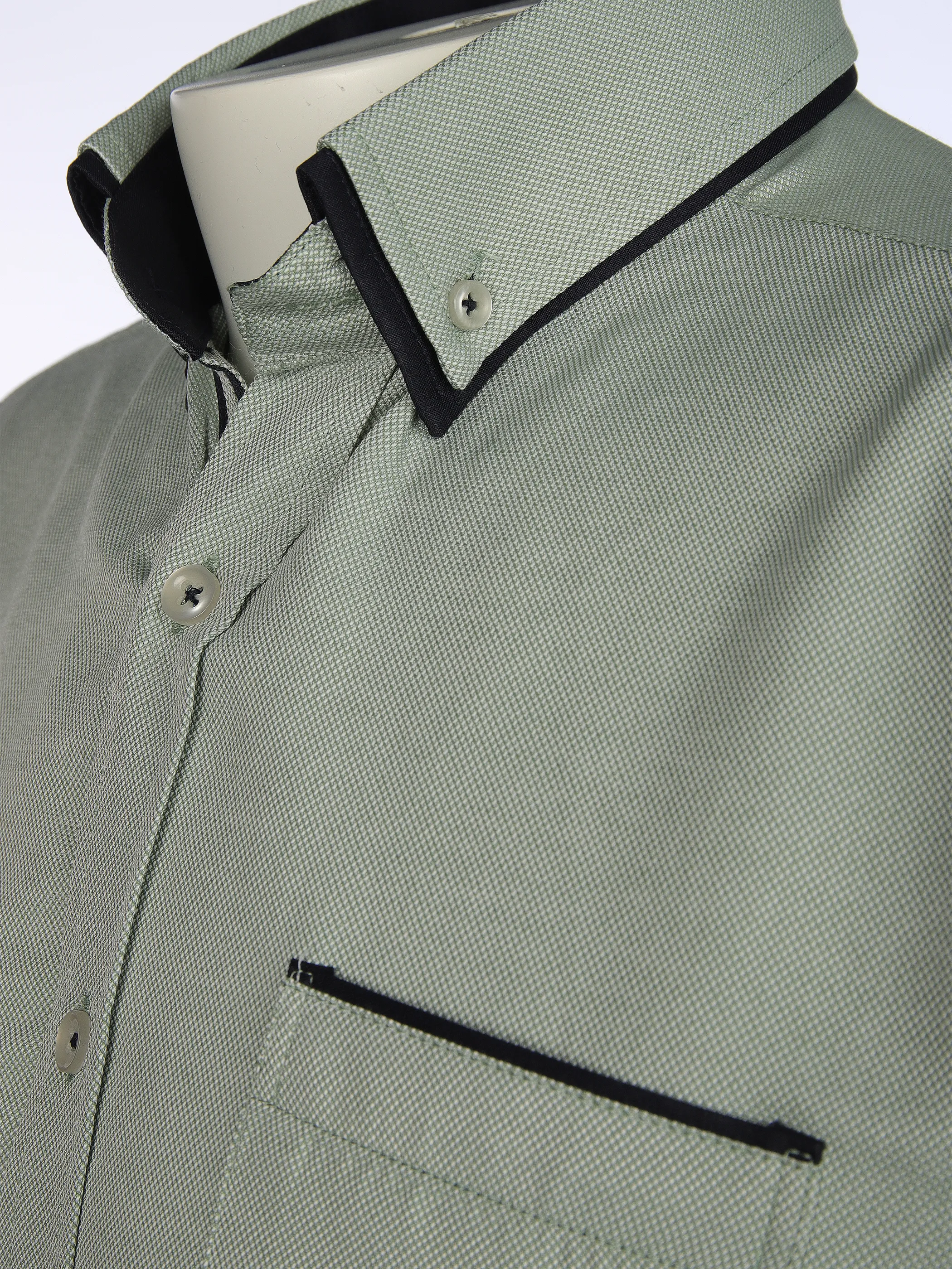 Jim Spencer He. Cityhemd 1/2 Arm celebrate MF Oliv 895164 KHAKI 3