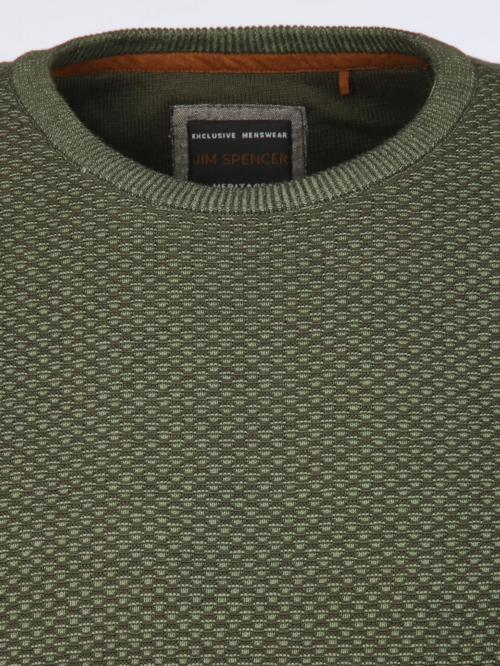 Jim Spencer He. Pullover Jacquard RH Oliv 913330 KHAKI 3