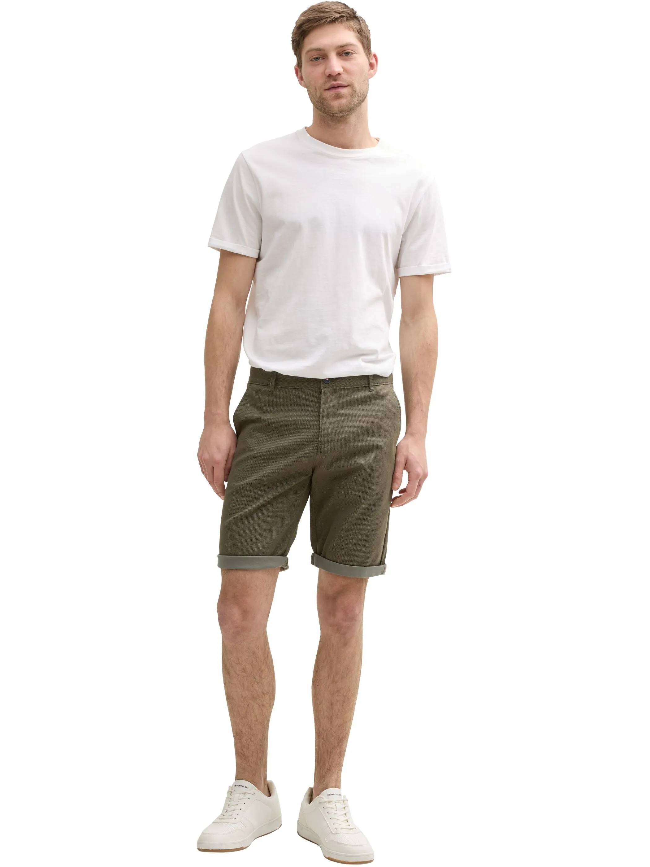 Tom Tailor 1047143 slim chino shorts Grün 905889 37215 4