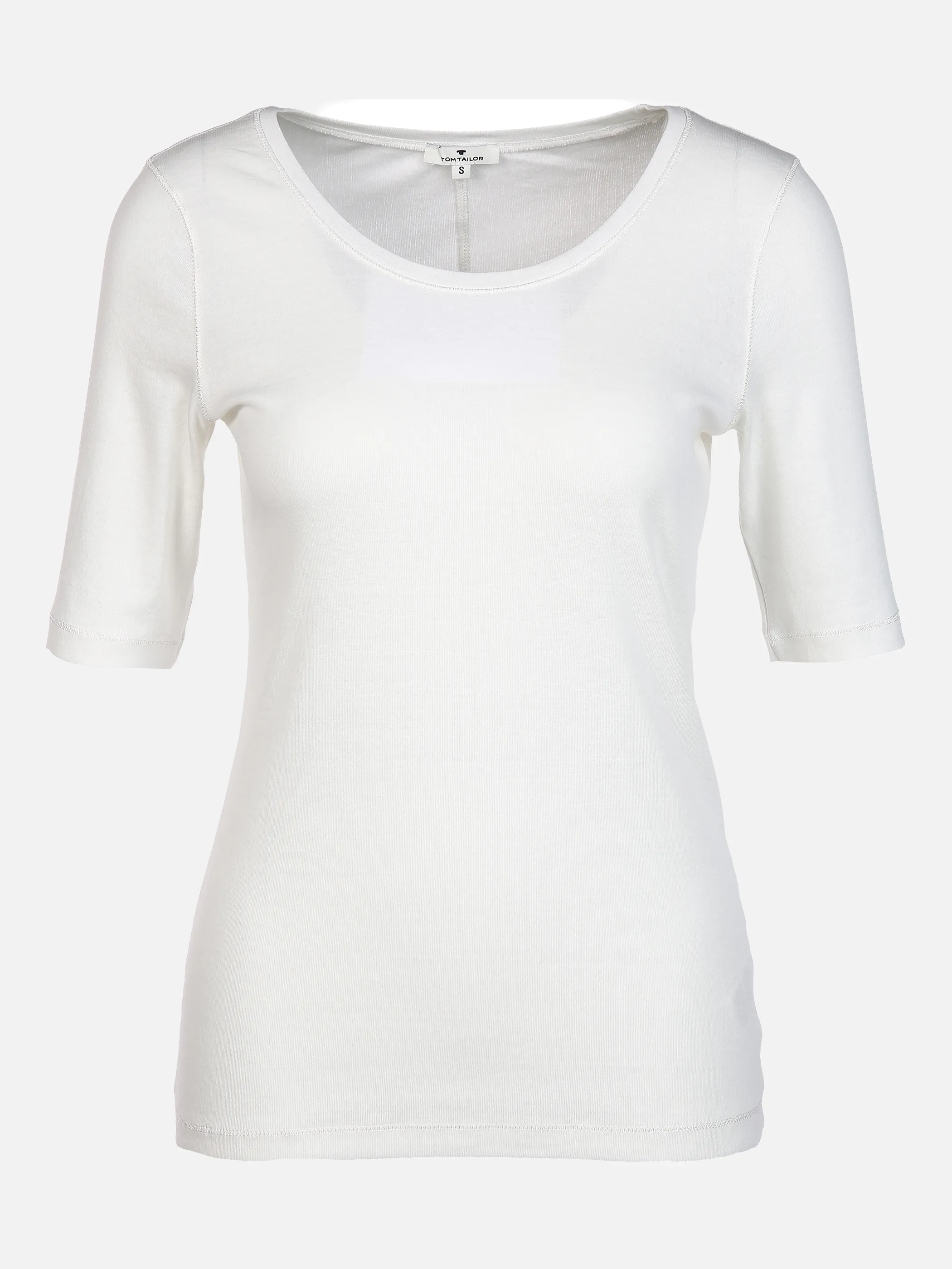 Tom Tailor 1023975 T-shirt crew neck flat Weiß 850247 10315 1