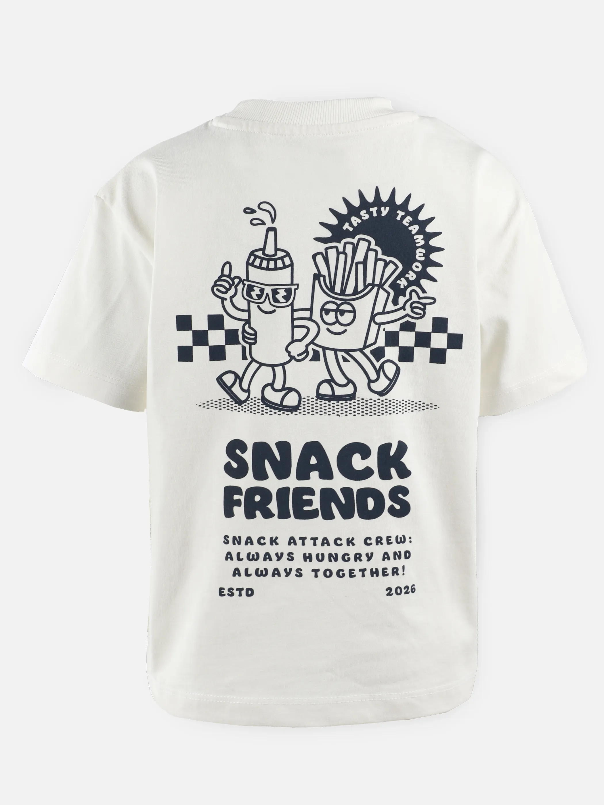 One Way MB T-Shirt Cartoon Print in weiß Weiß 921815 WEIß 2