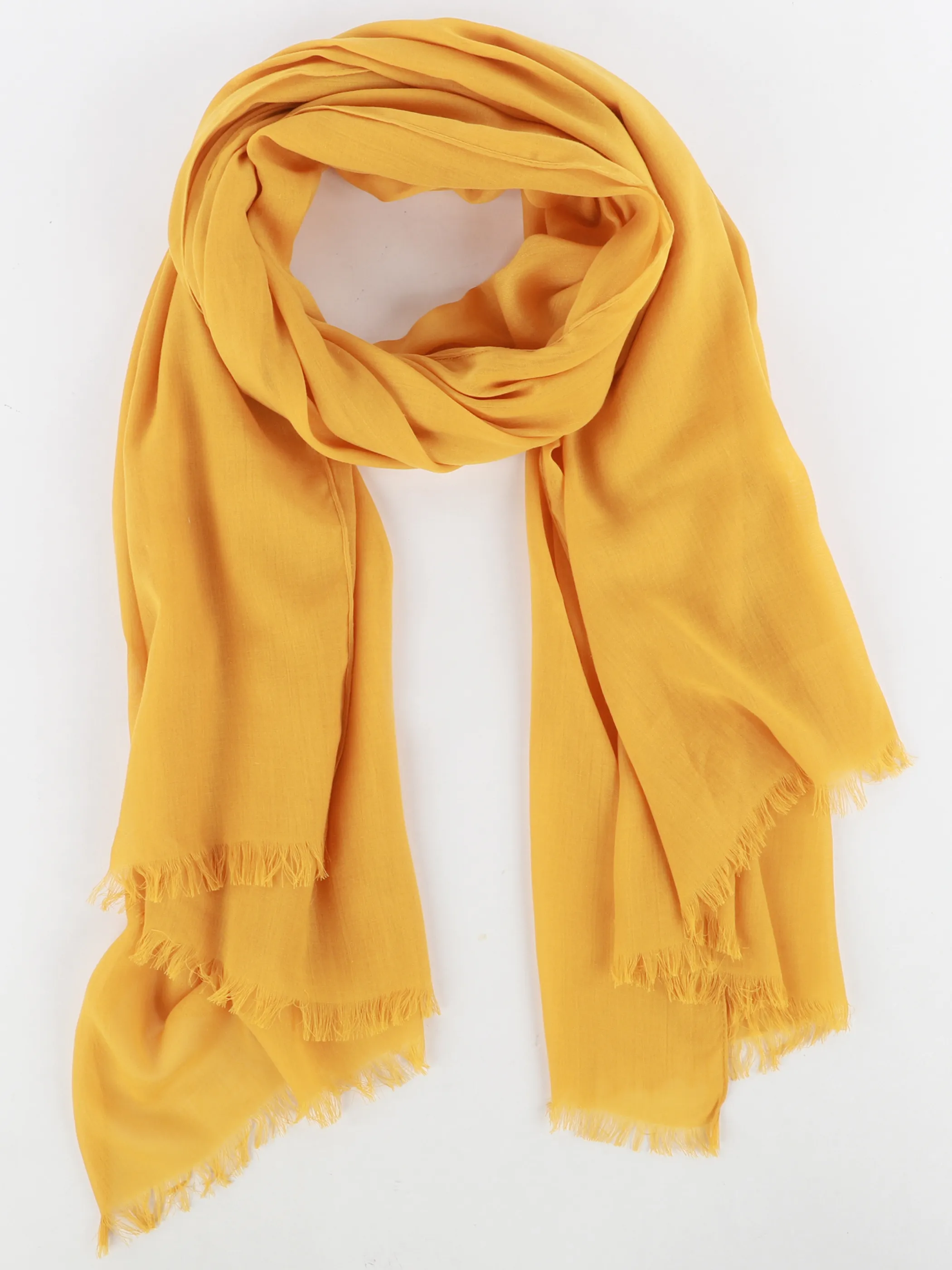 Lisa Tossa Da-Schal mit Fransen Gelb 906520 GOLDEN 1