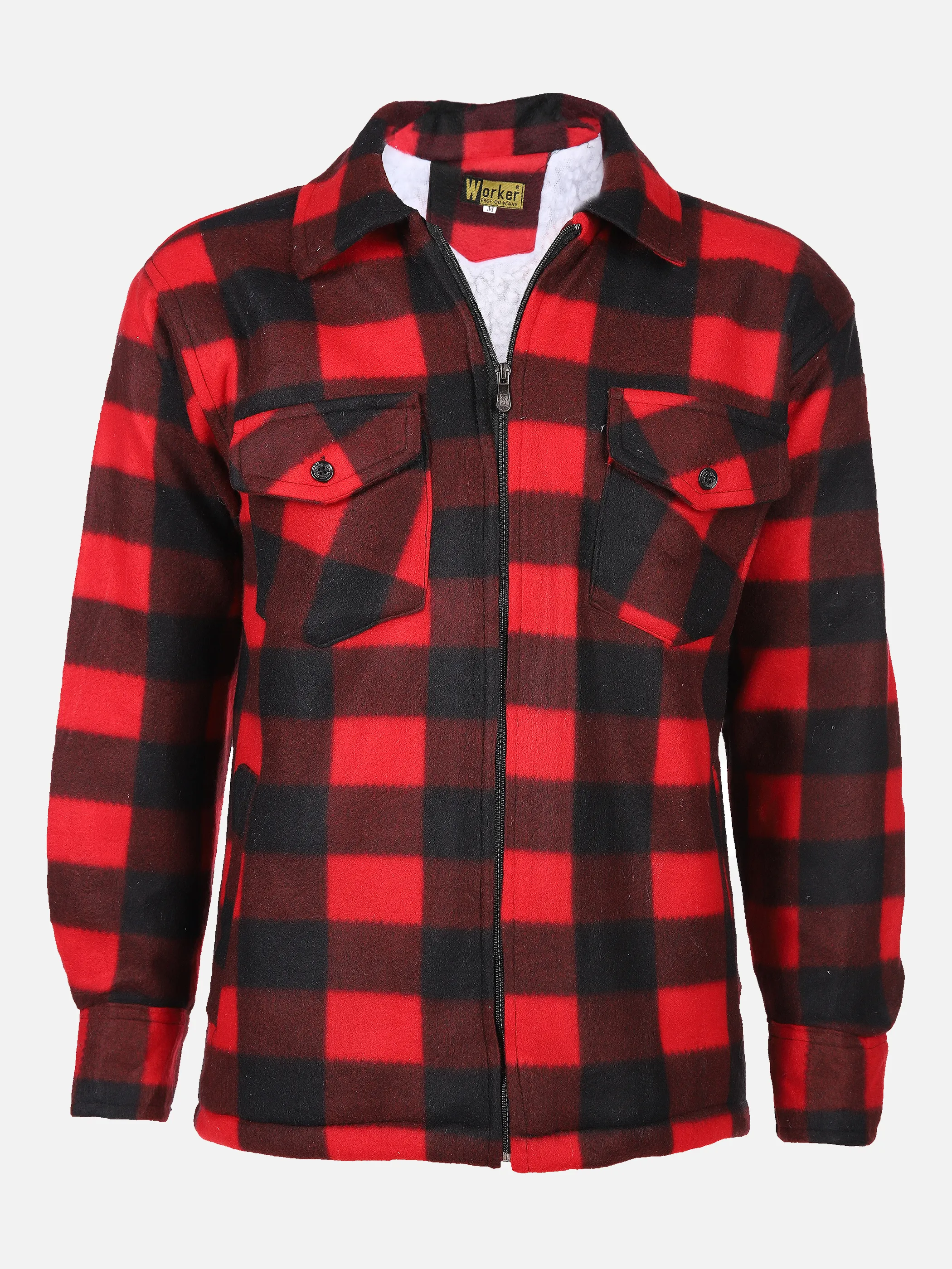 Worker He. Thermohemd 1/1 Arm wattier Rot 856098 RED/BLACK 1 Worker He. Thermohemd 1/1 Arm wattier Rot 856098 RED/BLACK 1