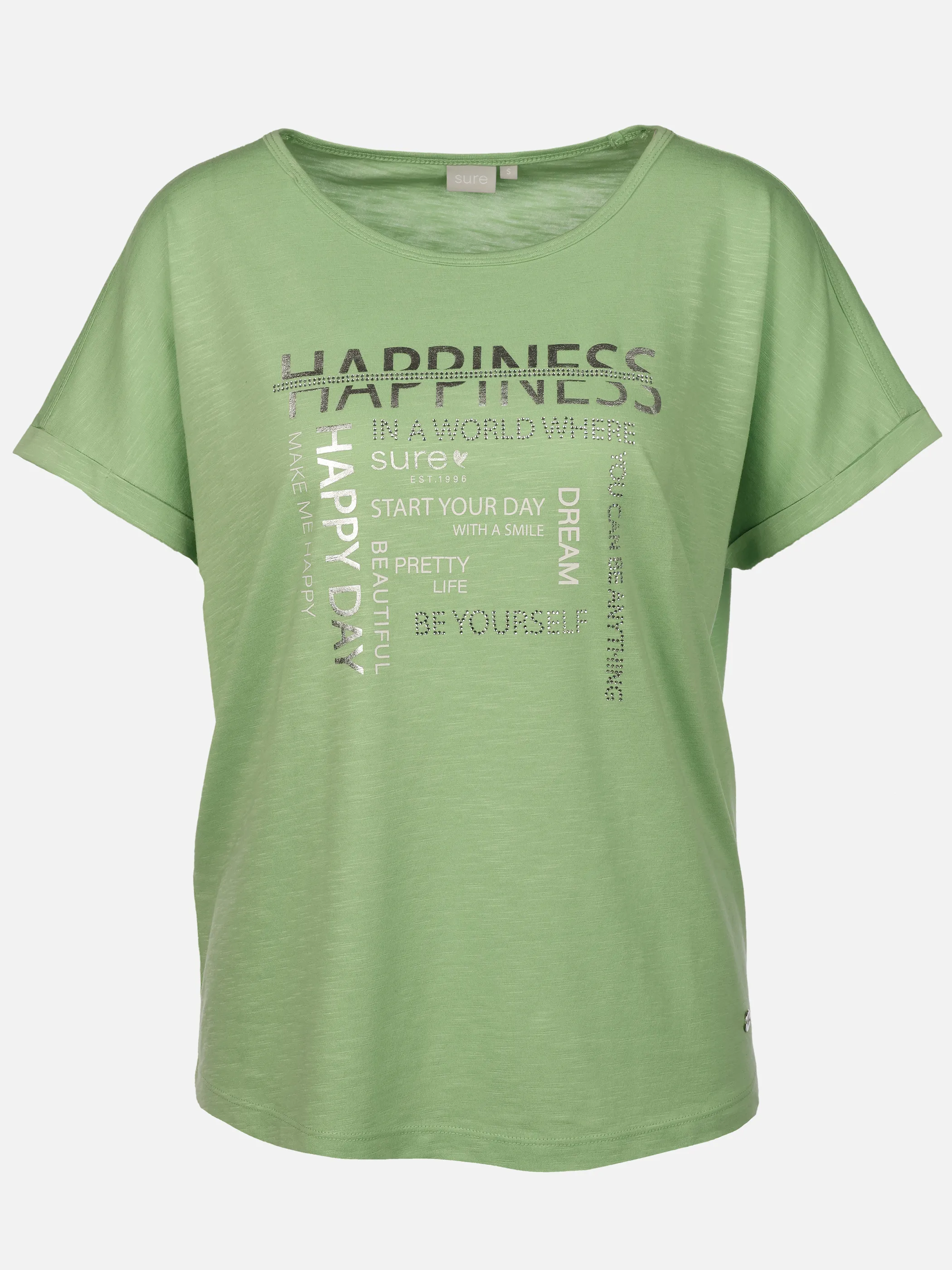 Sure Da-T-Shirt m. Frontprint Grün 922189 GREEN 1