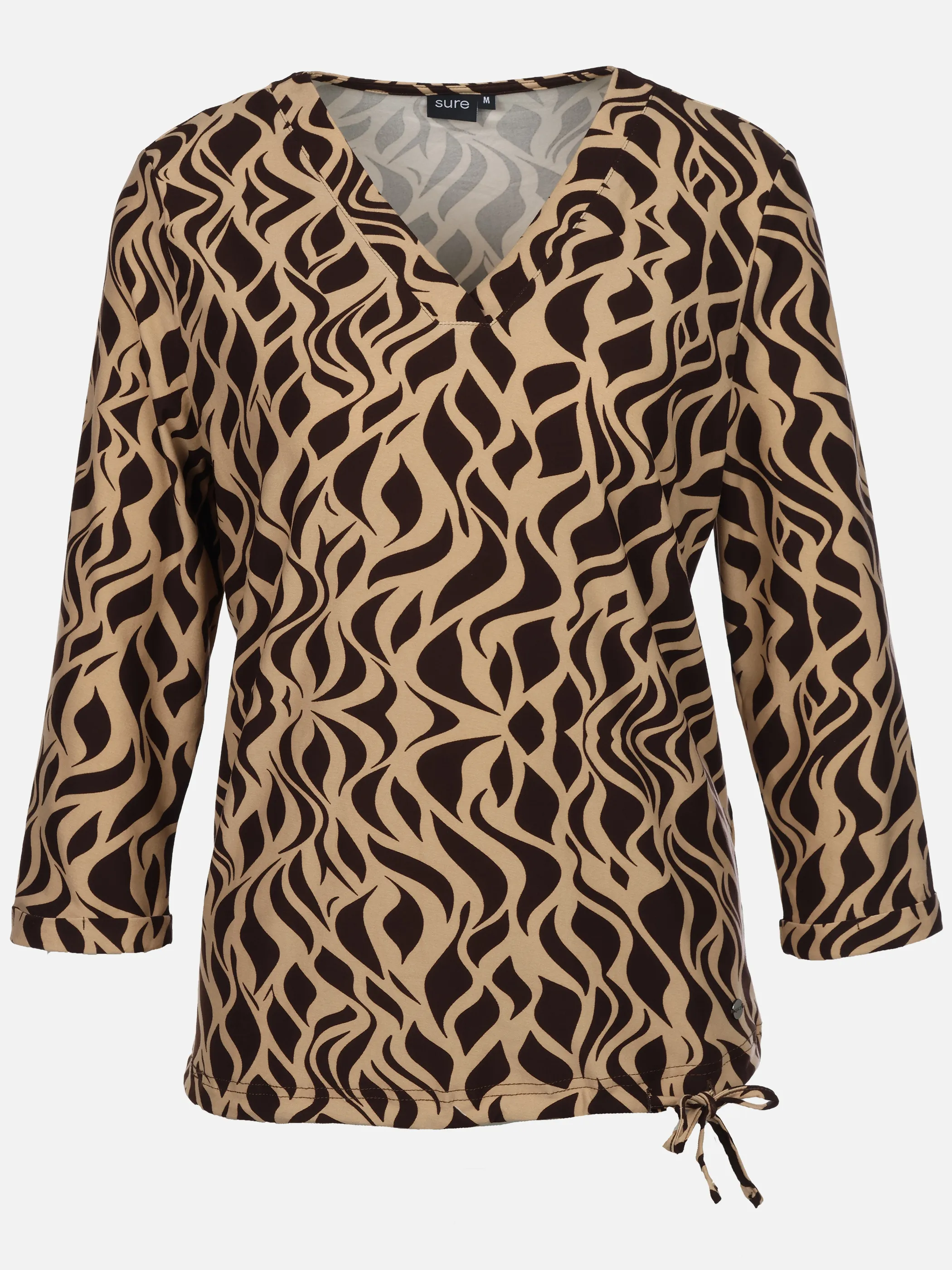 Sure Da-Shirt m. Alloverprint Braun 933602 JAVA 1