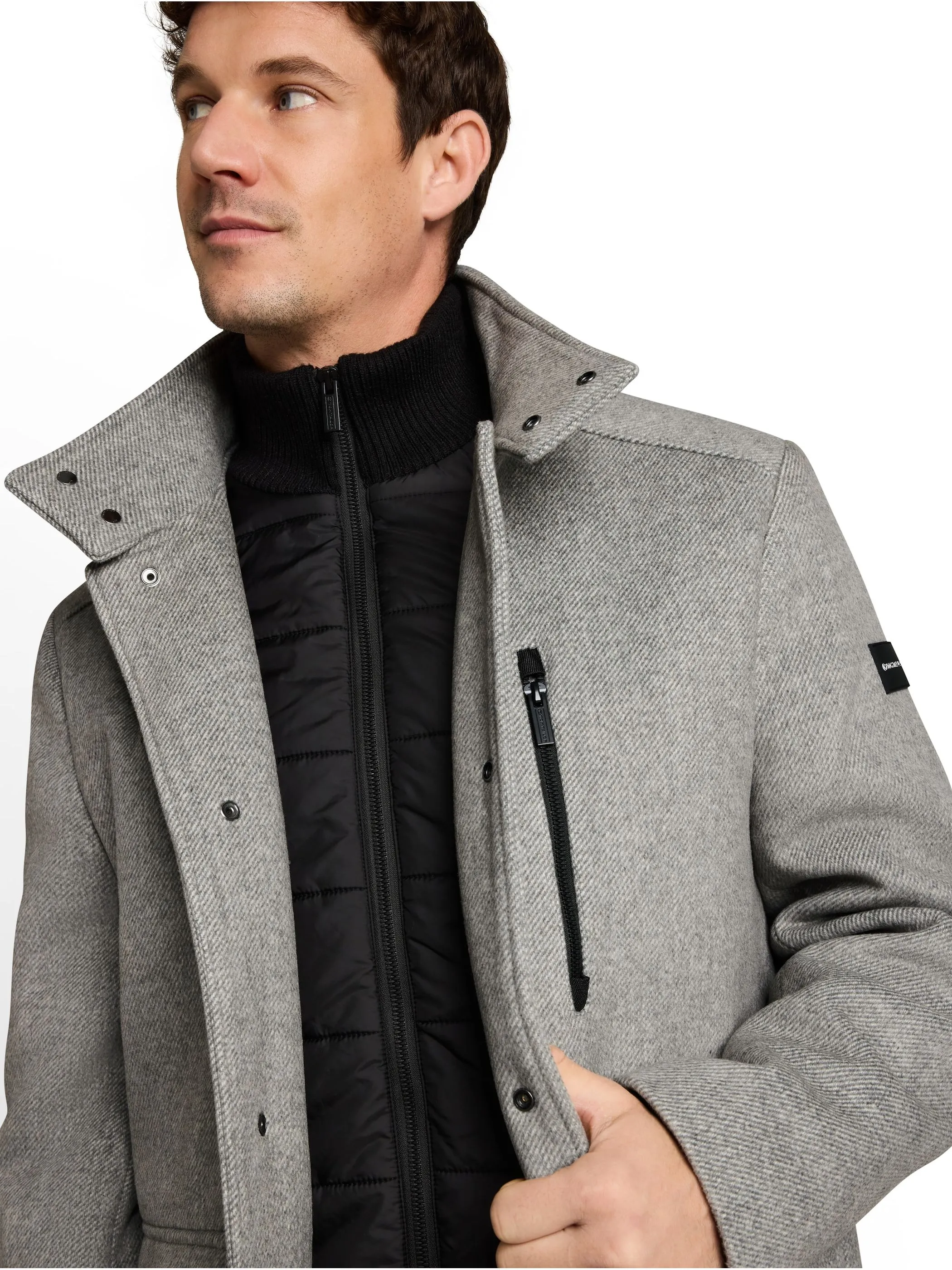Tom Tailor 1051667 wool jacket with stand-up insert Grau 934269 40600 5