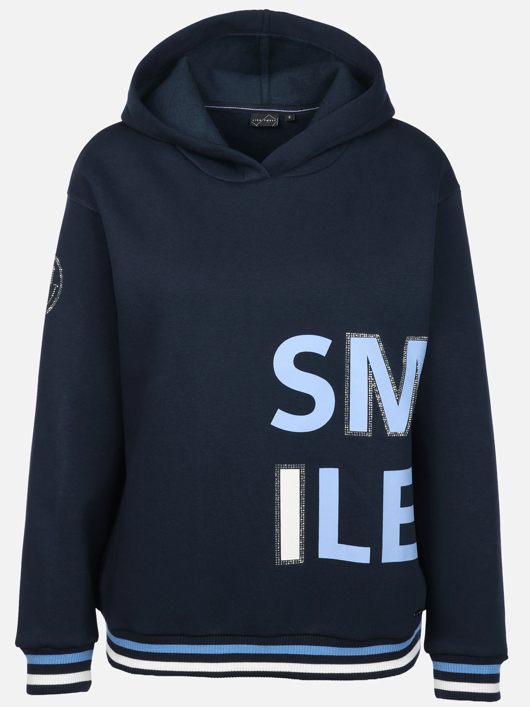 Lisa Tossa Da-Sweatshirt m. Kapuze "Smile Marine 933524 SAPHIRE 1
