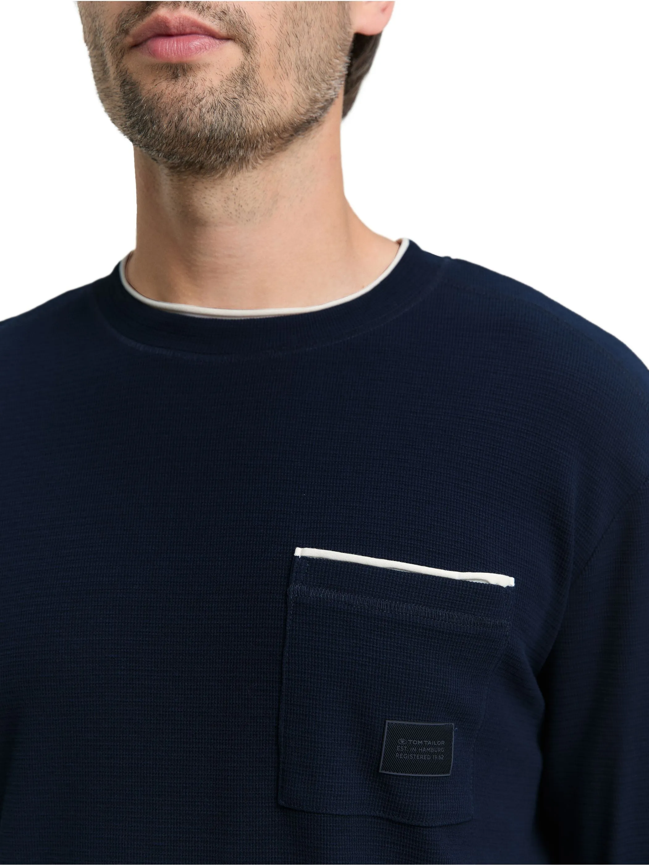 Tom Tailor 1047797 detailed longsleeve Blau 914869 10668