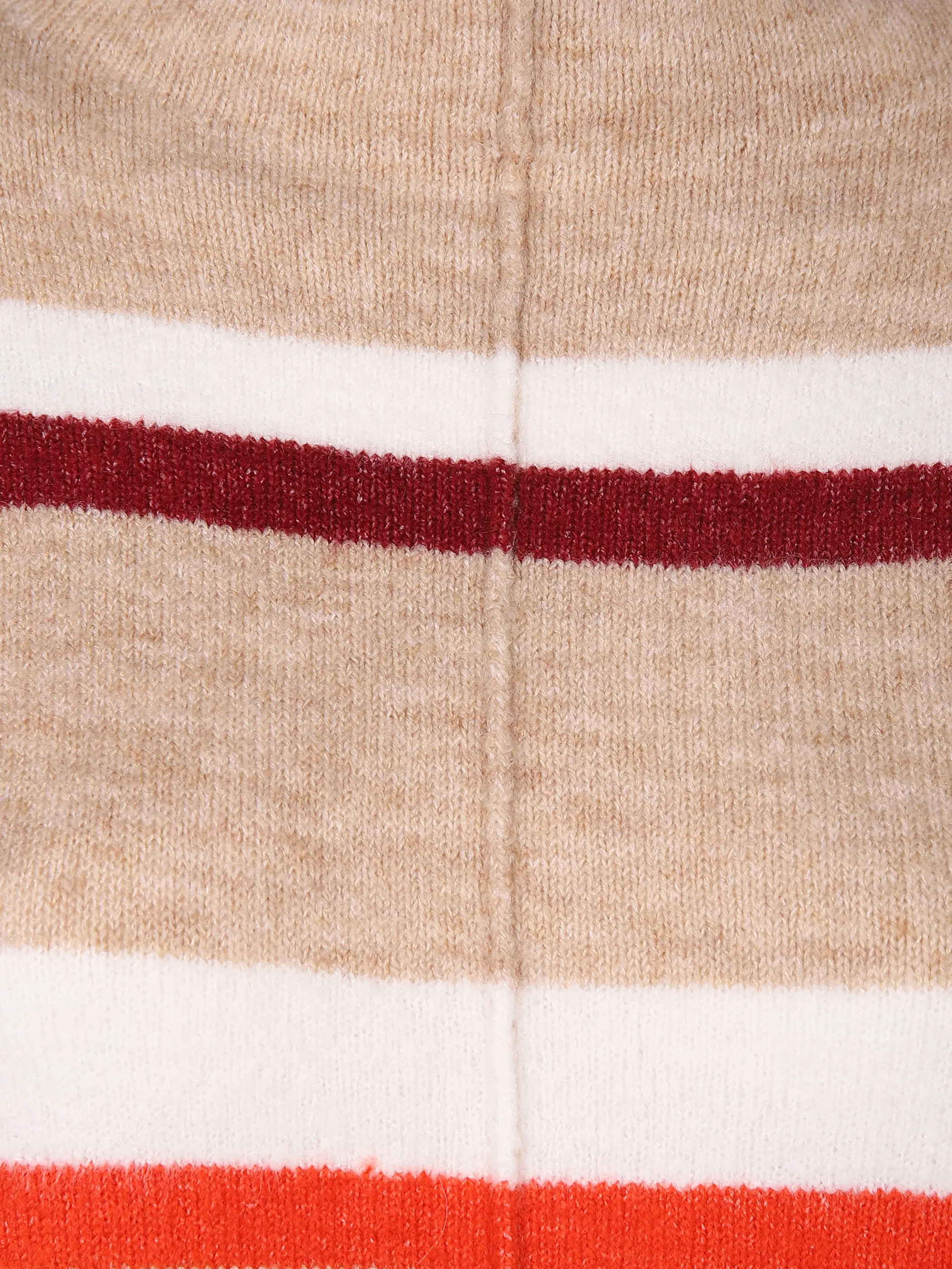 SURE Collection Da-Streifenpullover m. Stehkra Rot 844675 BURGUND ME 3