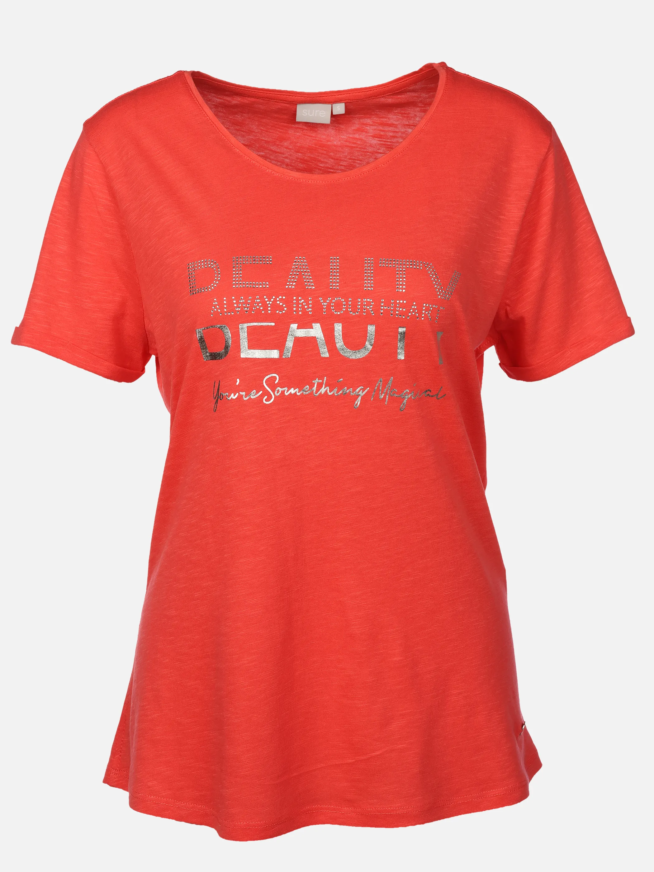 Sure Da-T-Shirt m. Folienprint Rosa 926144 ROSE 1